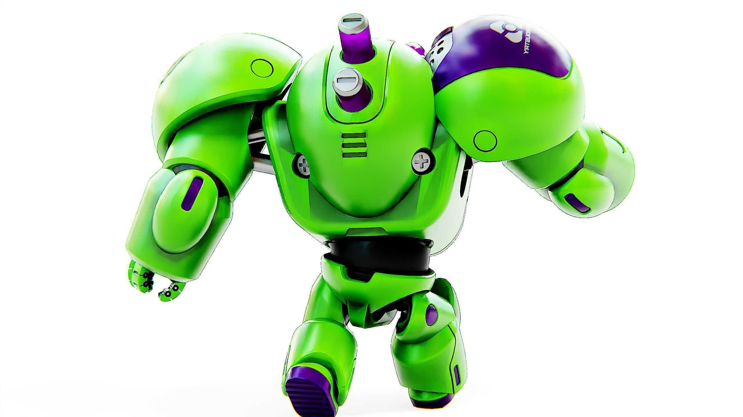 TOY BOT CYCLON B  Rigged for Unreal Engine - Unity - MIXAMO  3D model_14