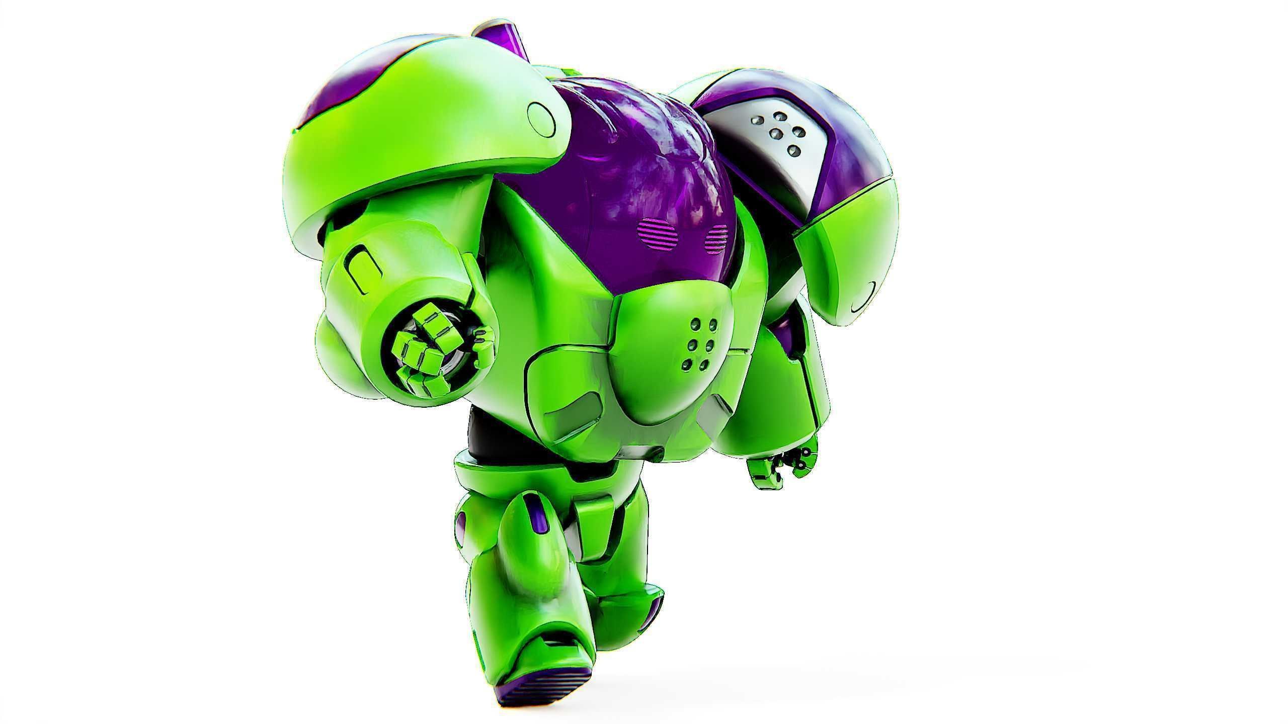 TOY BOT CYCLON B  Rigged for Unreal Engine - Unity - MIXAMO  3D model_4