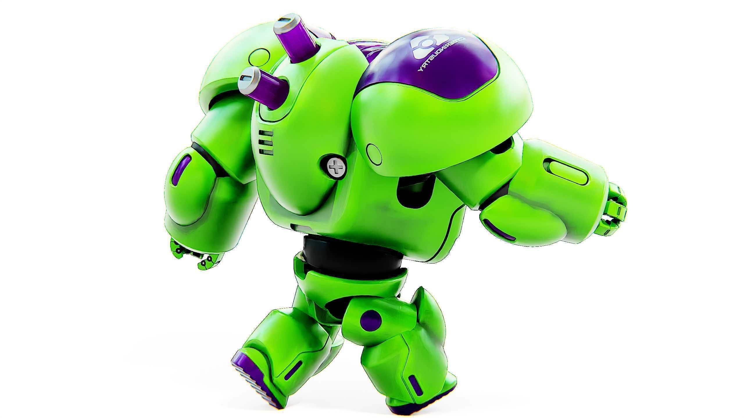 TOY BOT CYCLON B  Rigged for Unreal Engine - Unity - MIXAMO  3D model_11