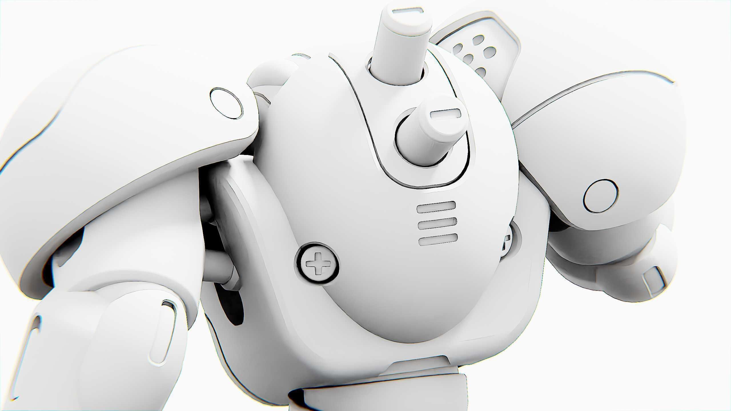 TOY BOT CYCLON B  Rigged for Unreal Engine - Unity - MIXAMO  3D model_36