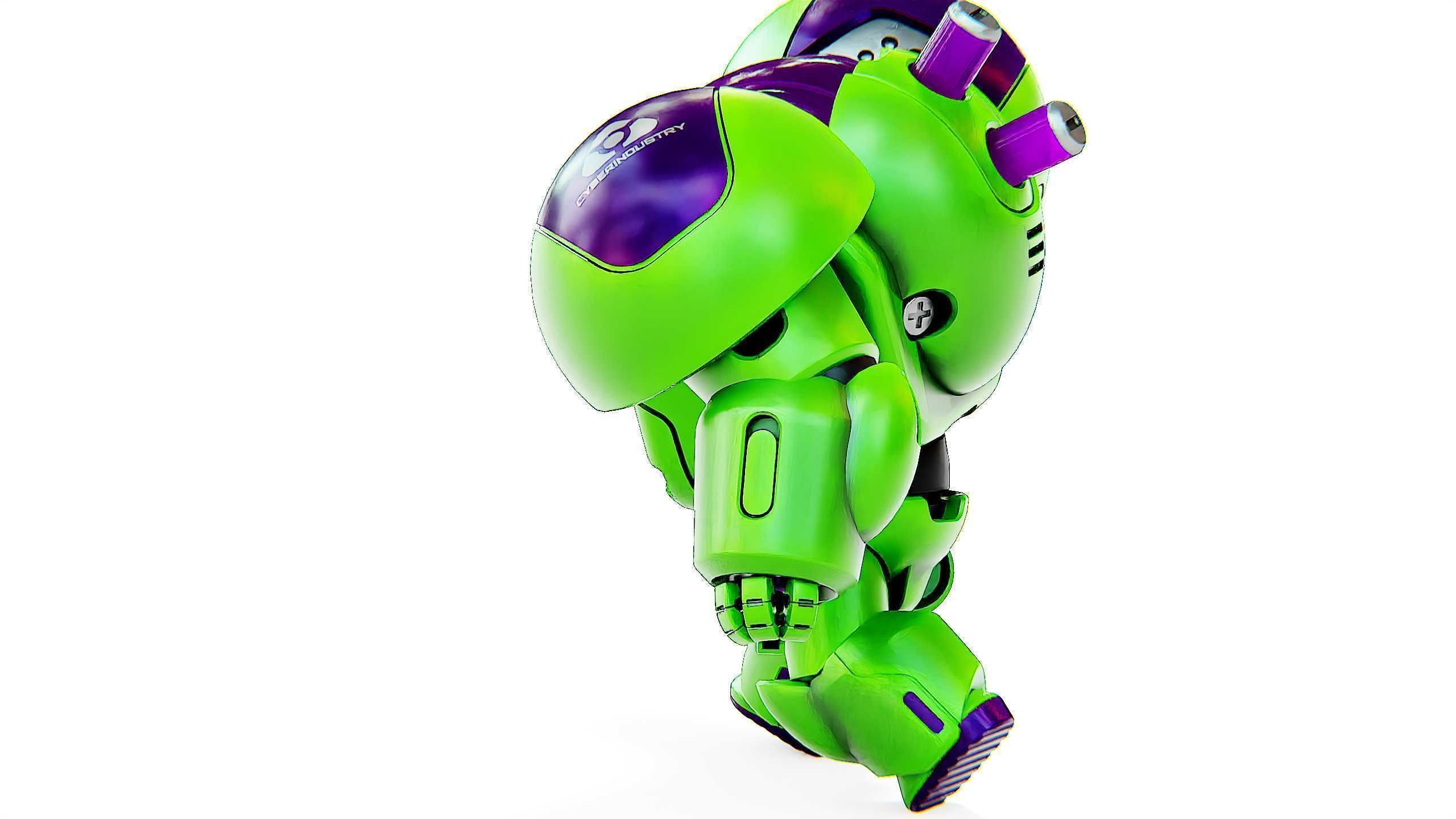 TOY BOT CYCLON B  Rigged for Unreal Engine - Unity - MIXAMO  3D model_20