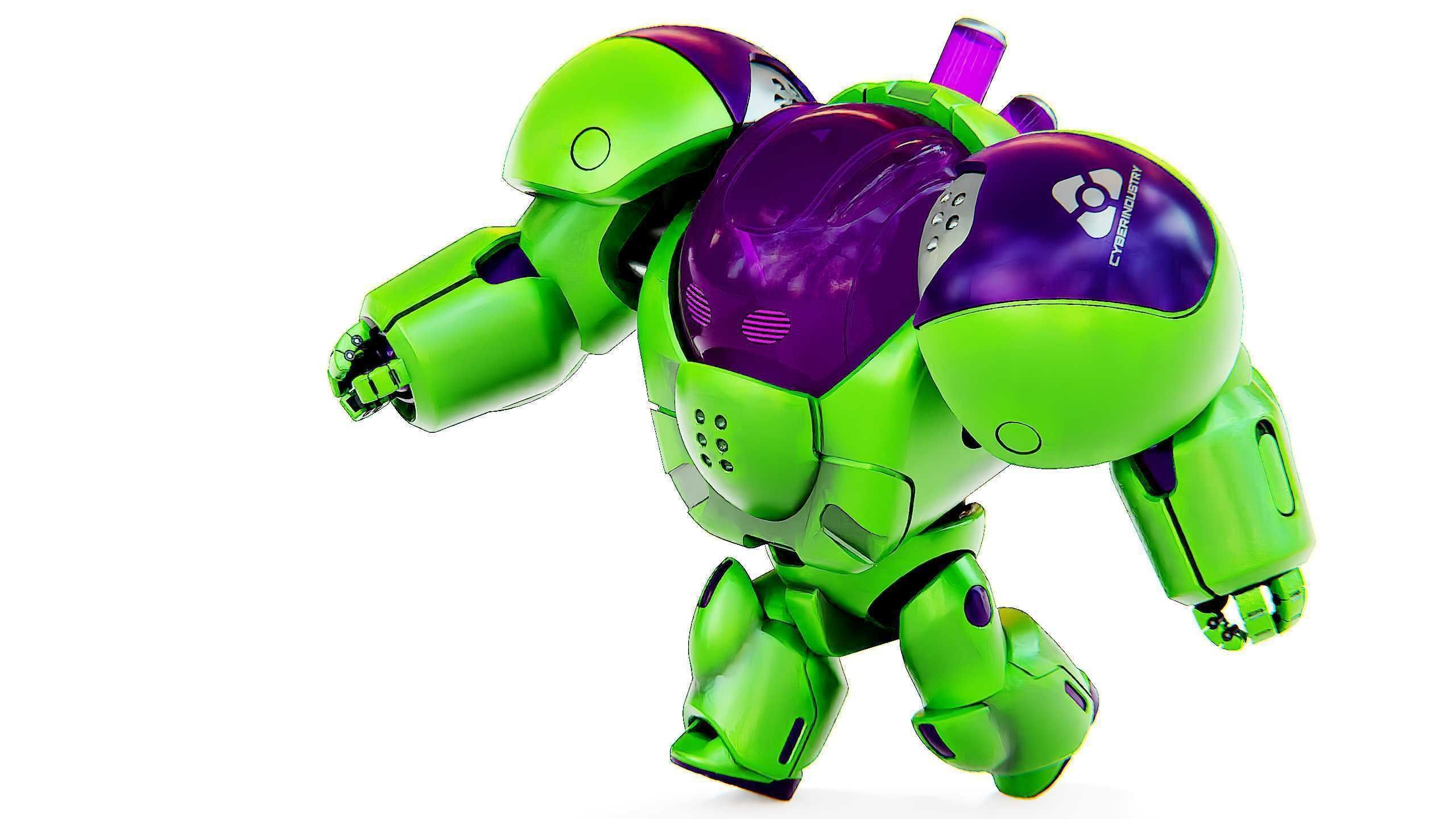 TOY BOT CYCLON B  Rigged for Unreal Engine - Unity - MIXAMO  3D model_23