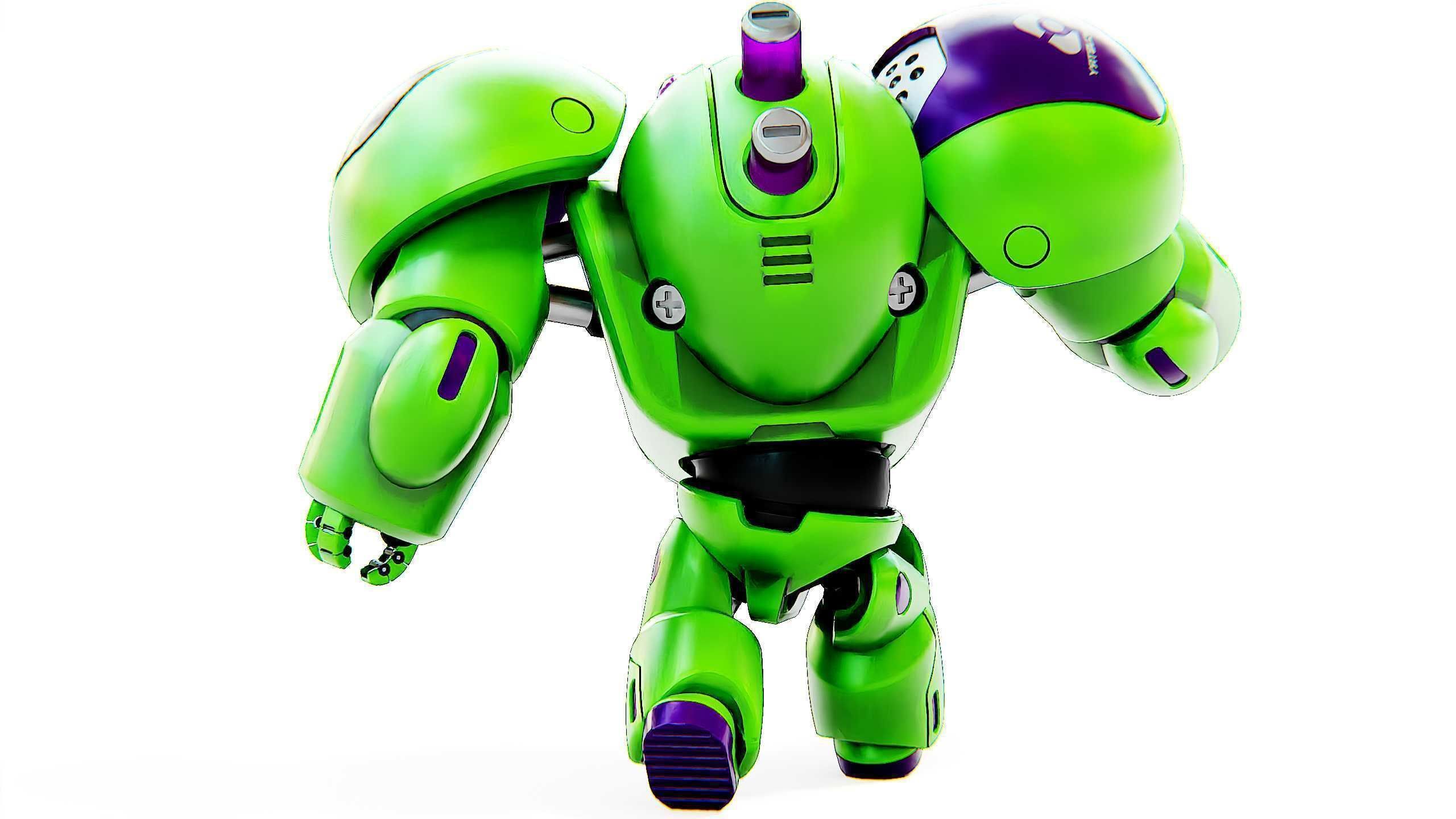 TOY BOT CYCLON B  Rigged for Unreal Engine - Unity - MIXAMO  3D model_15