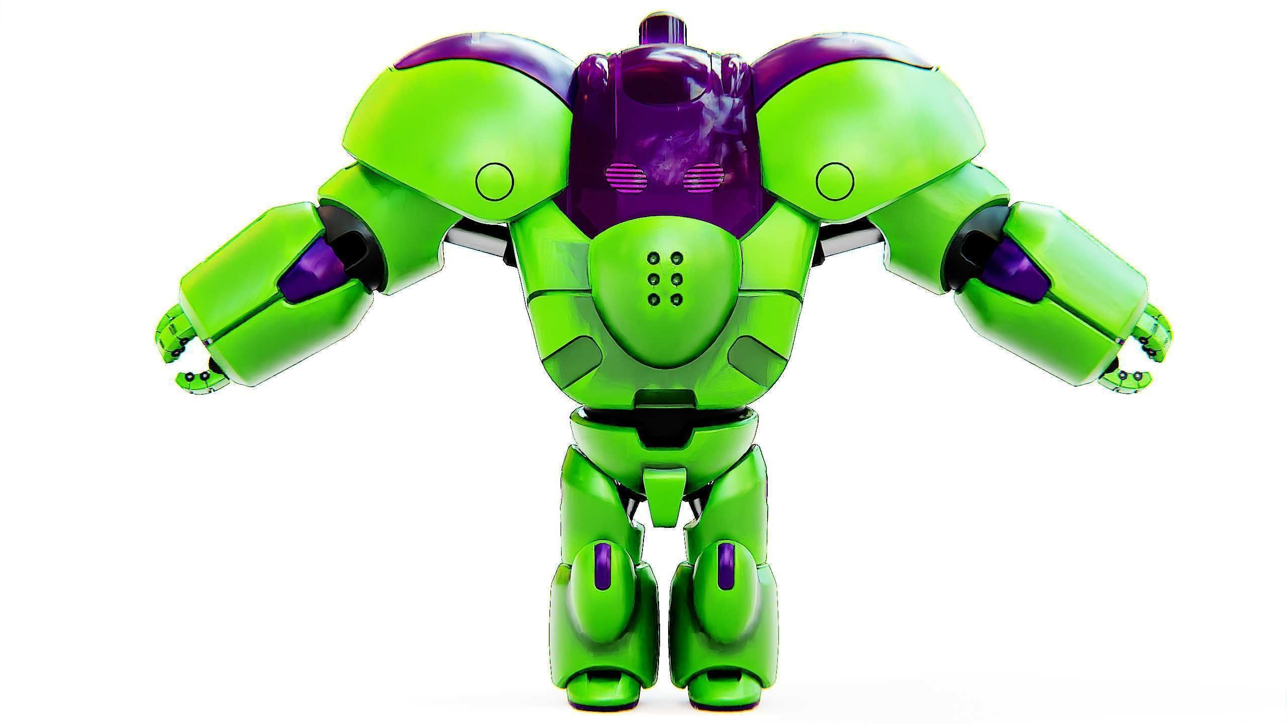 TOY BOT CYCLON B  Rigged for Unreal Engine - Unity - MIXAMO  3D model_30