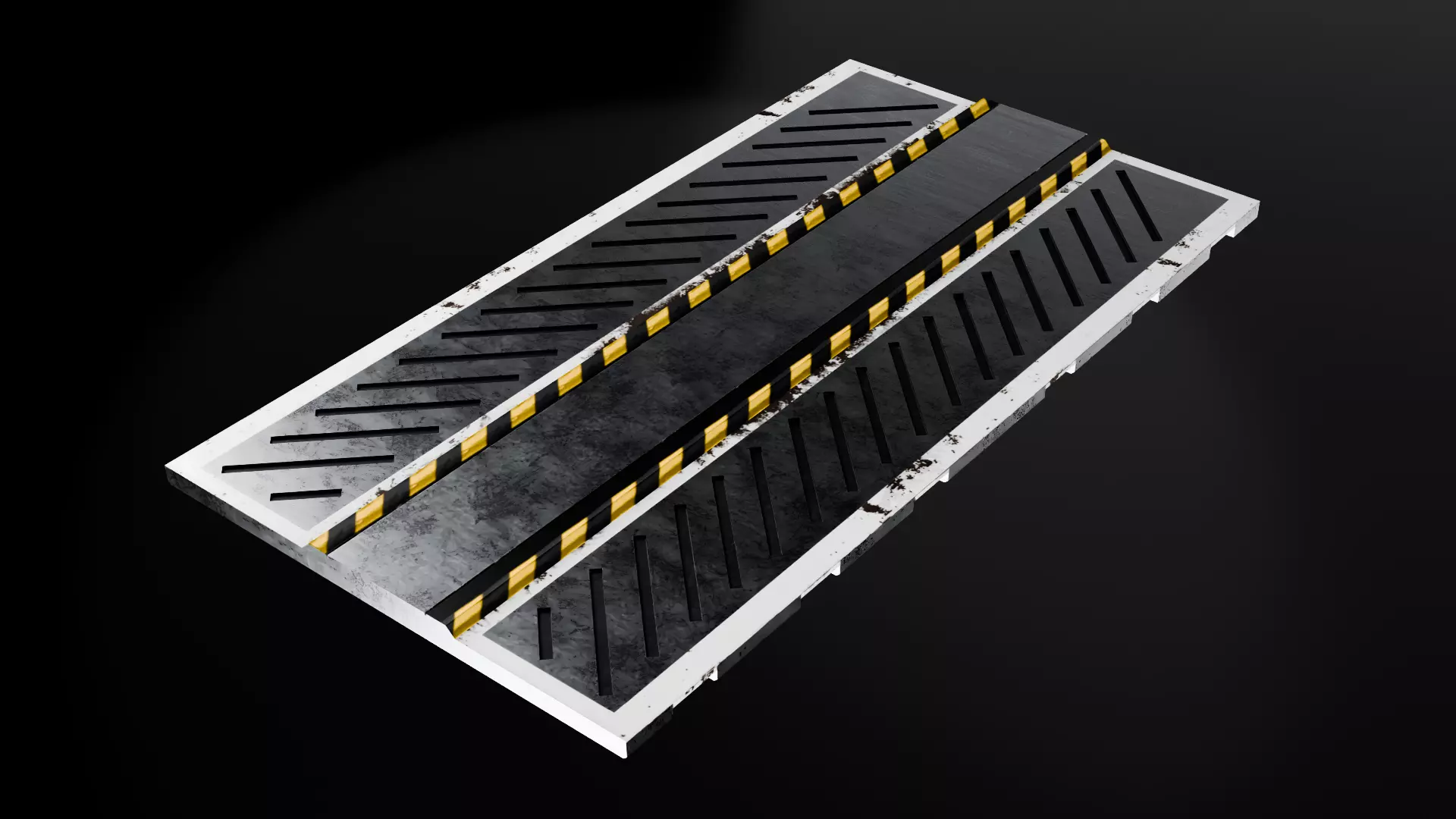 Iron floor Game Assets item1 Free 3D model_0