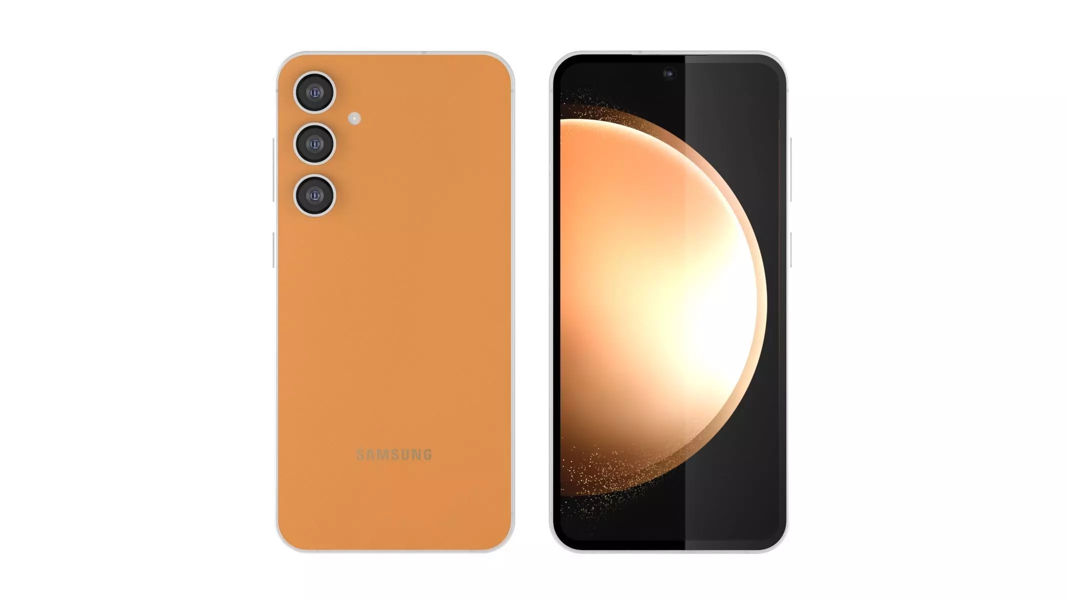 Samsung Galaxy S23 FE Tangerine 3D model_0