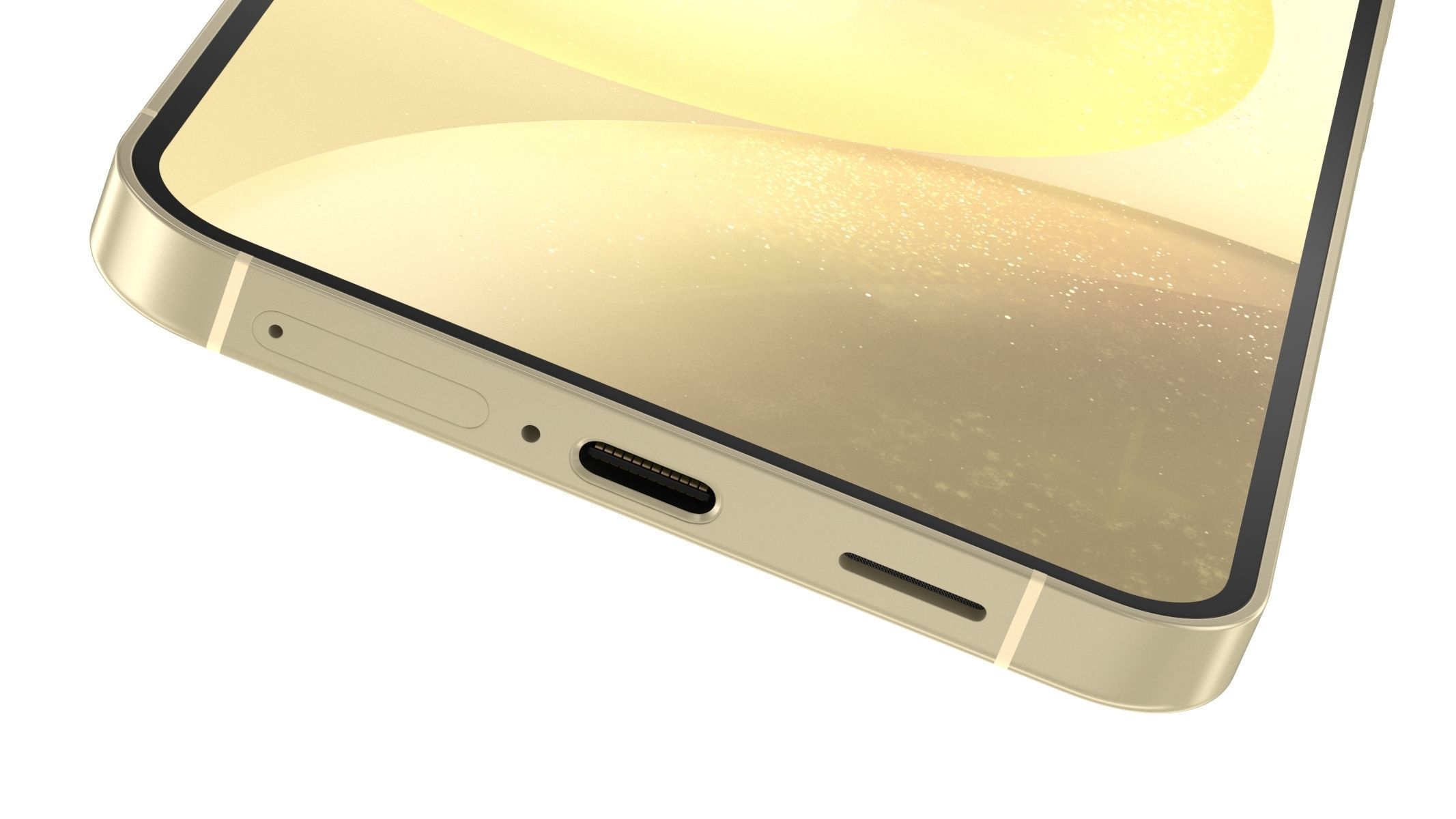 Samsung Galaxy S24 Amber Yellow 3D model_5