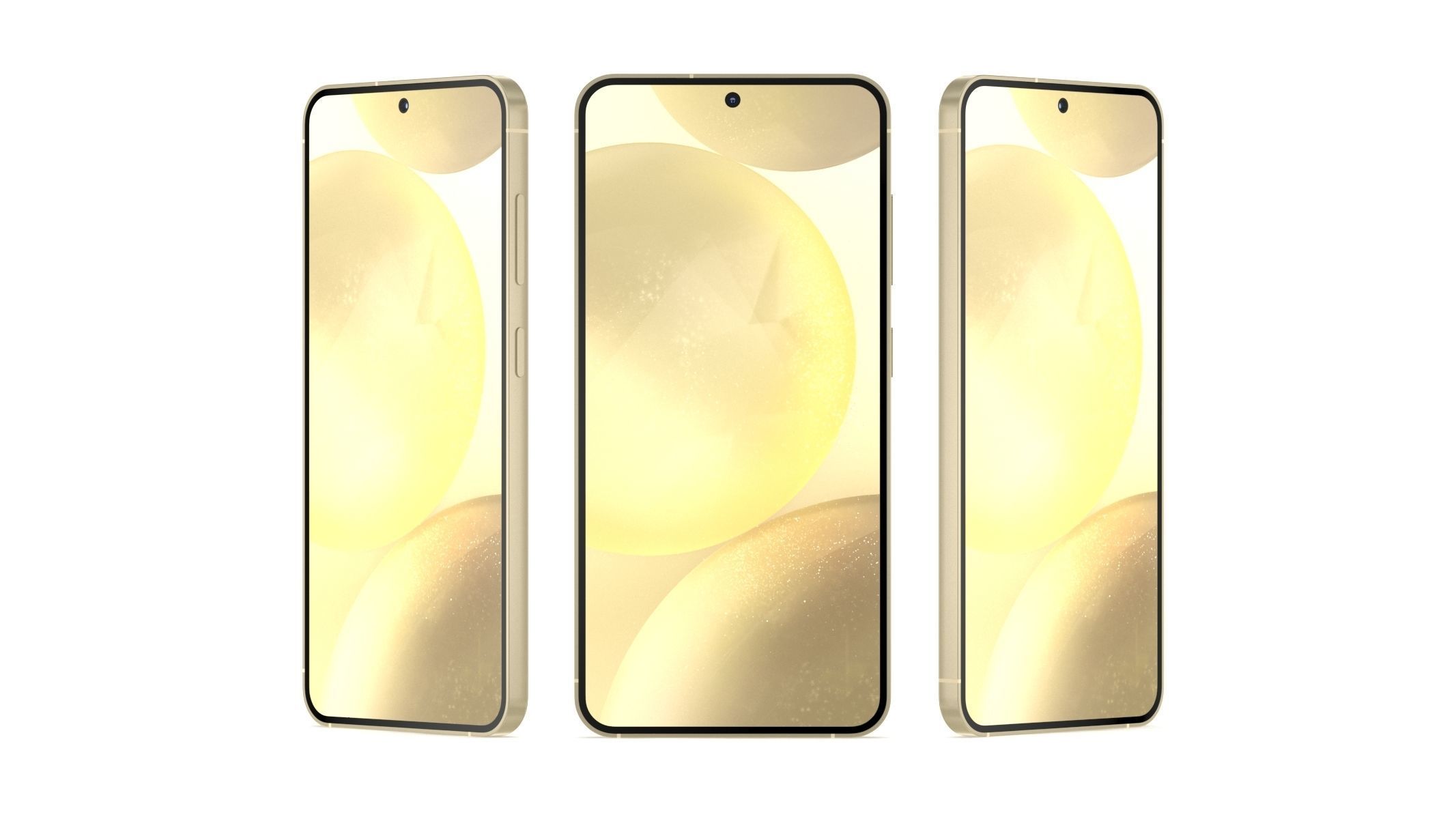 Samsung Galaxy S24 Amber Yellow 3D model_7