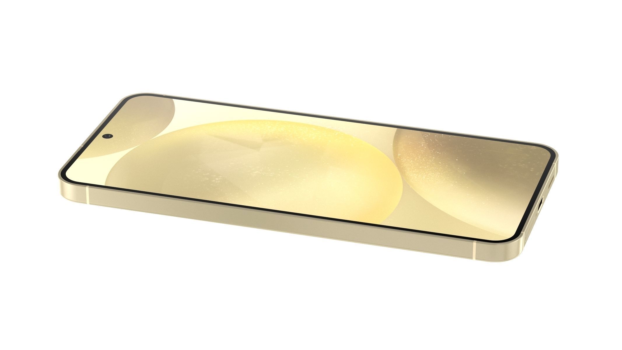 Samsung Galaxy S24 Amber Yellow 3D model_4