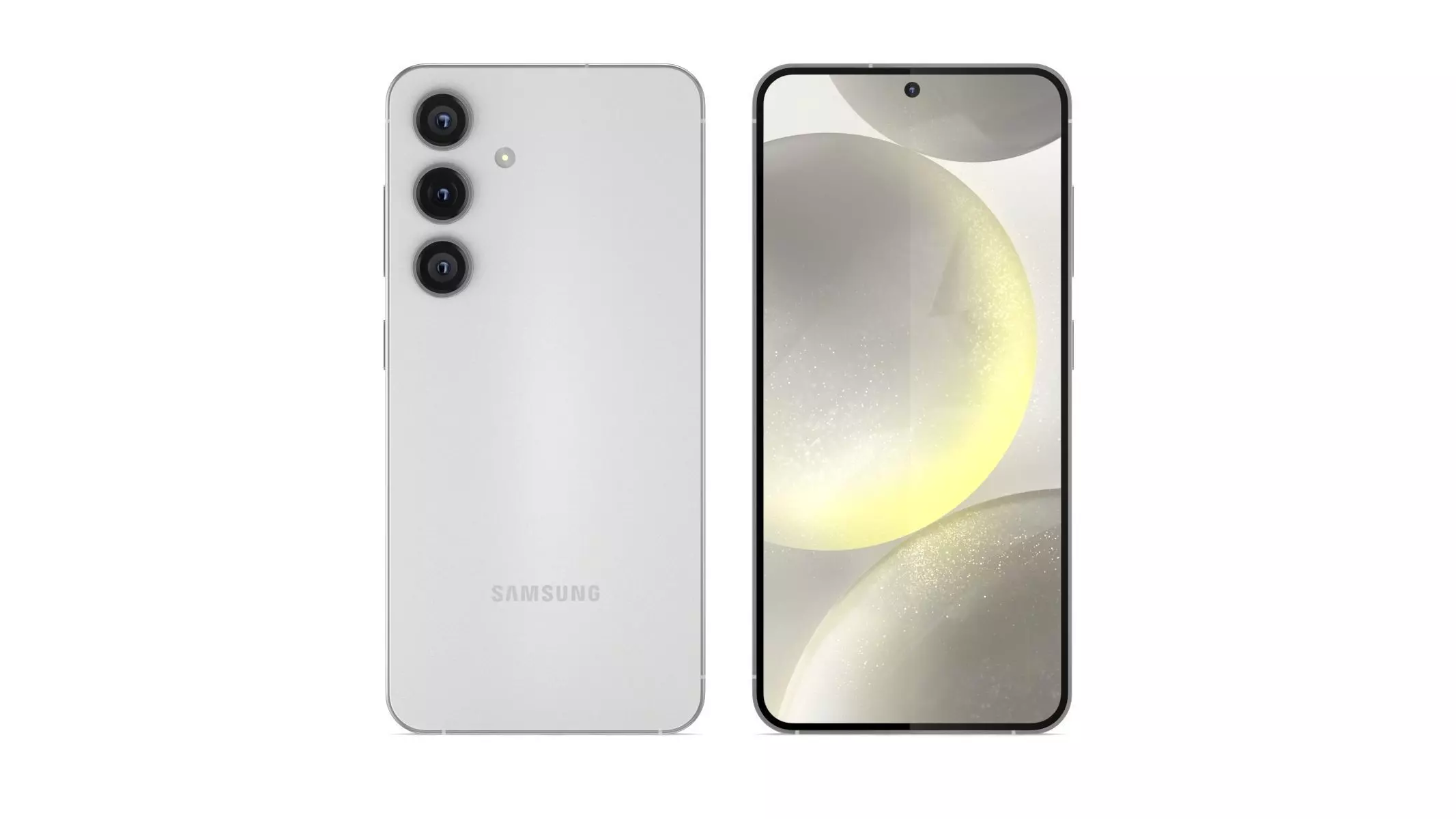 Samsung Galaxy S24 Marble Grey 3D model_0