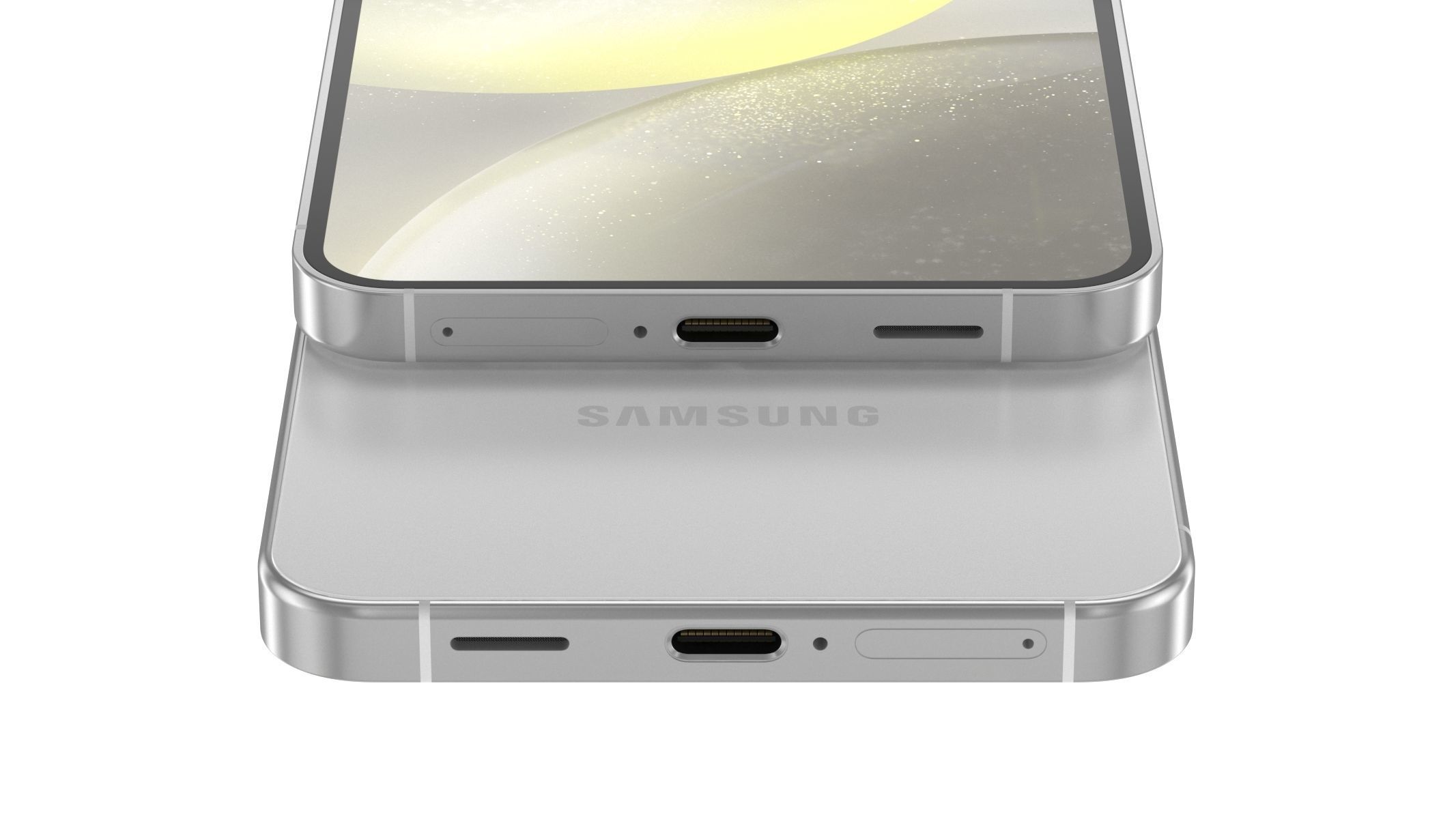 Samsung Galaxy S24 Marble Grey 3D model_9