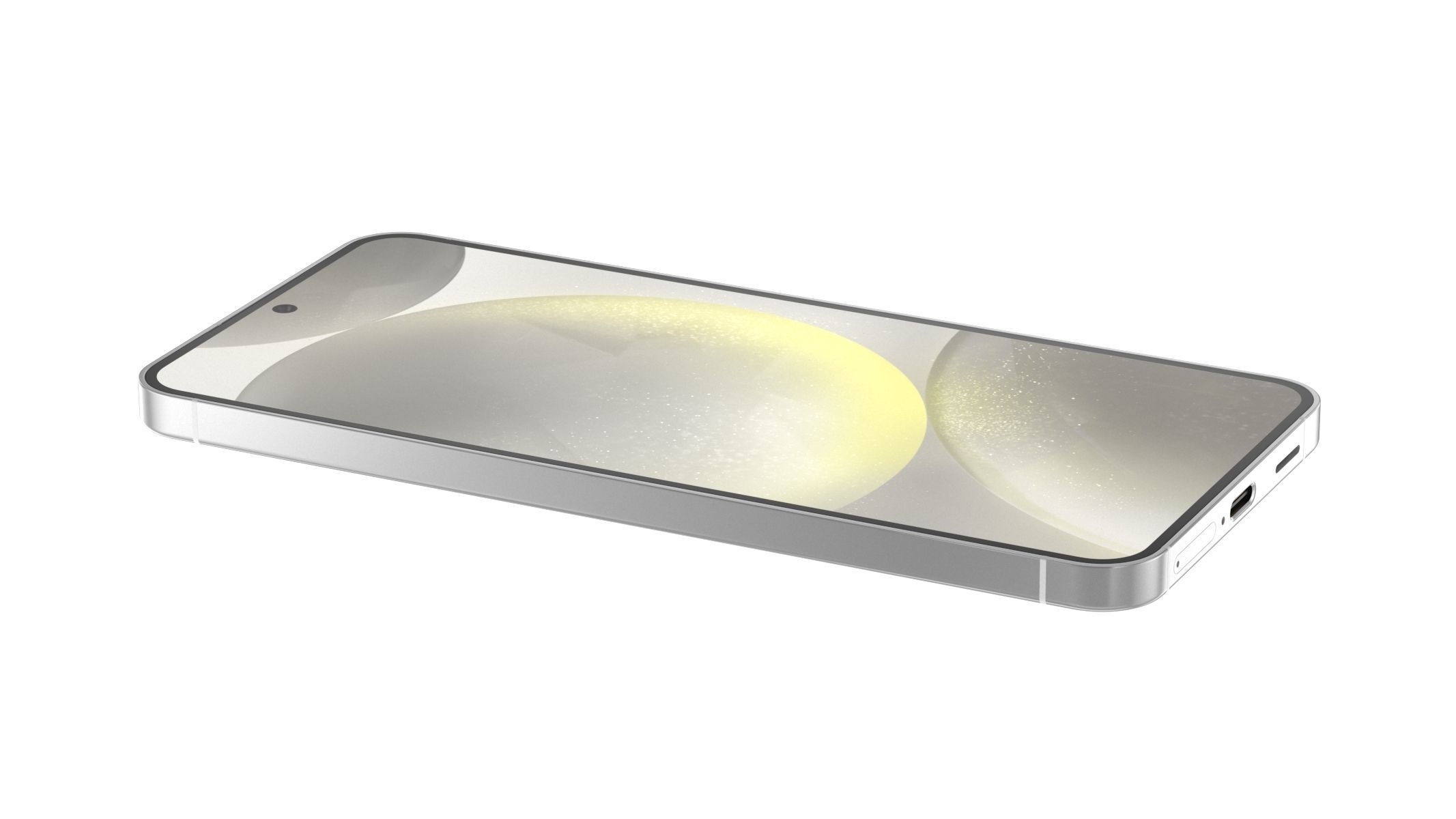 Samsung Galaxy S24 Marble Grey 3D model_4