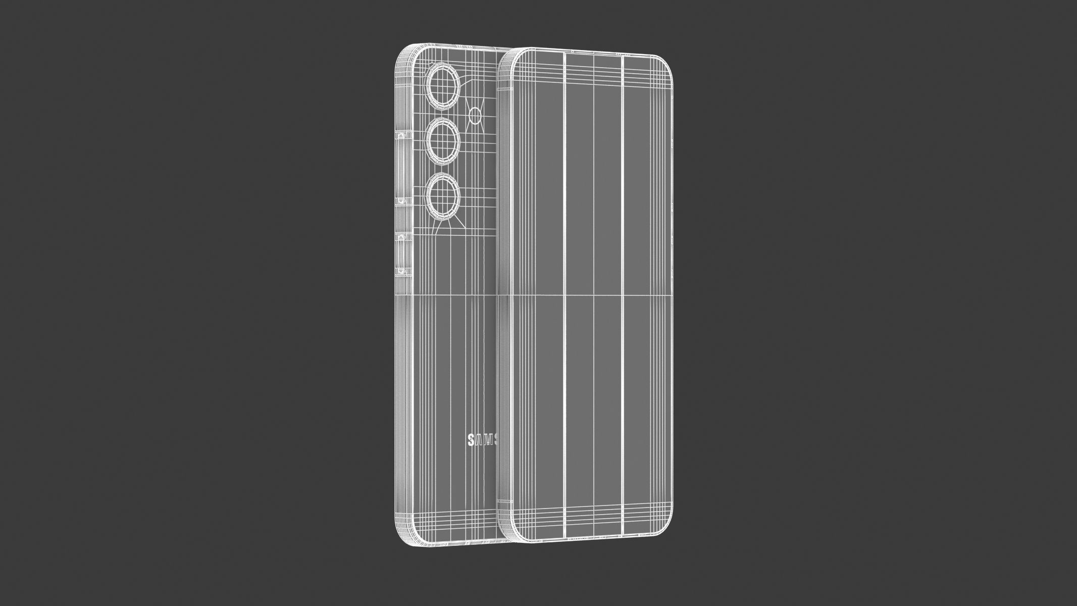 Samsung Galaxy S24 Marble Grey 3D model_11
