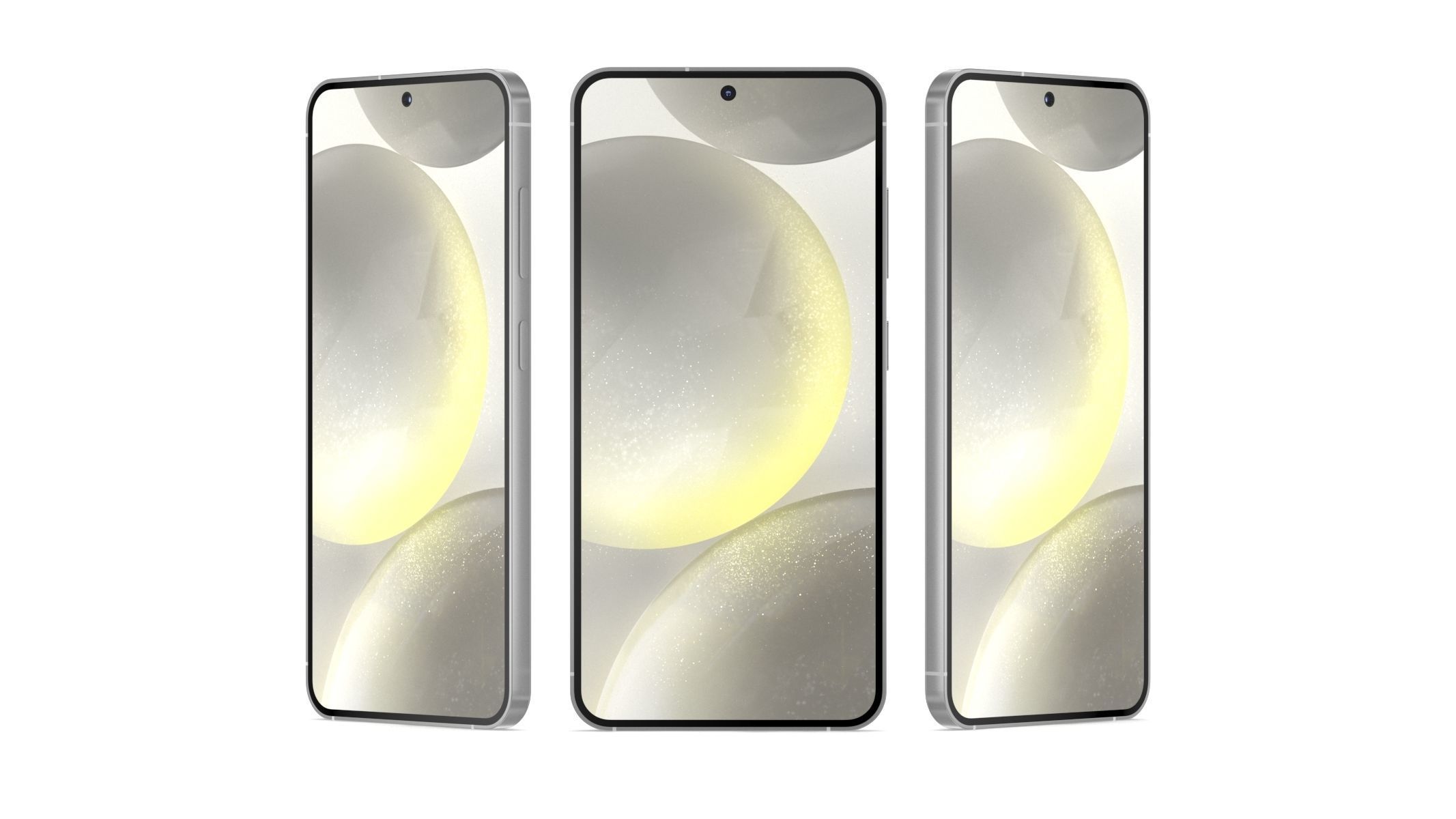 Samsung Galaxy S24 Marble Grey 3D model_7