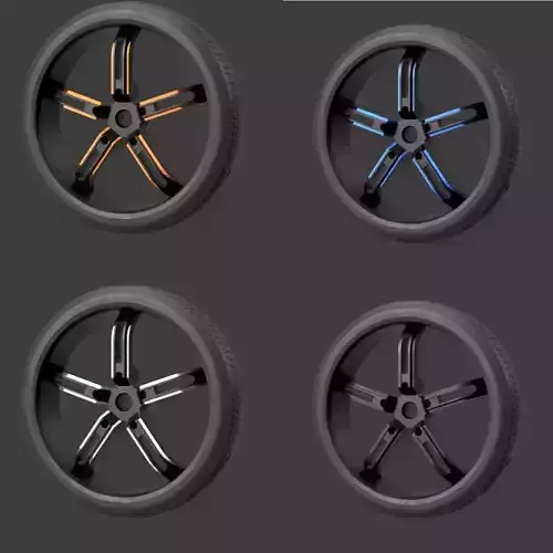 Bike wheel model 1 3D model