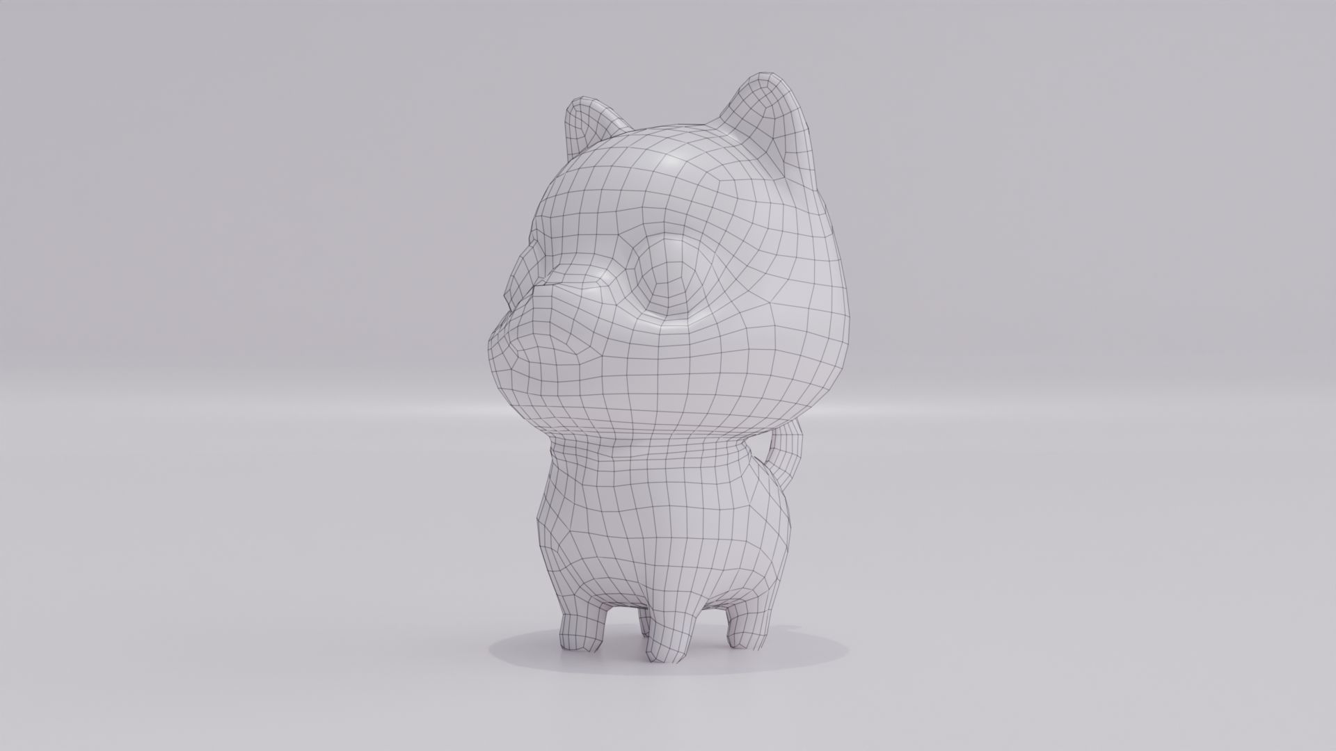 Dog Shiba Inu Puppy kawaii cute Low-poly 3D model_9