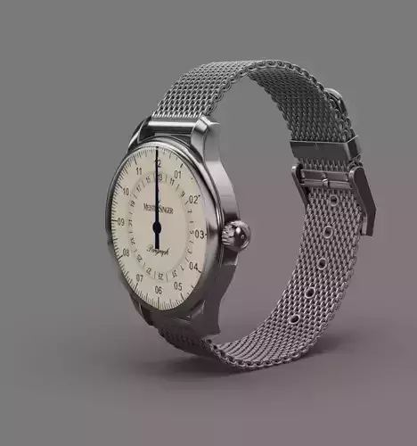 Meister Singer watch Low-poly 3D model