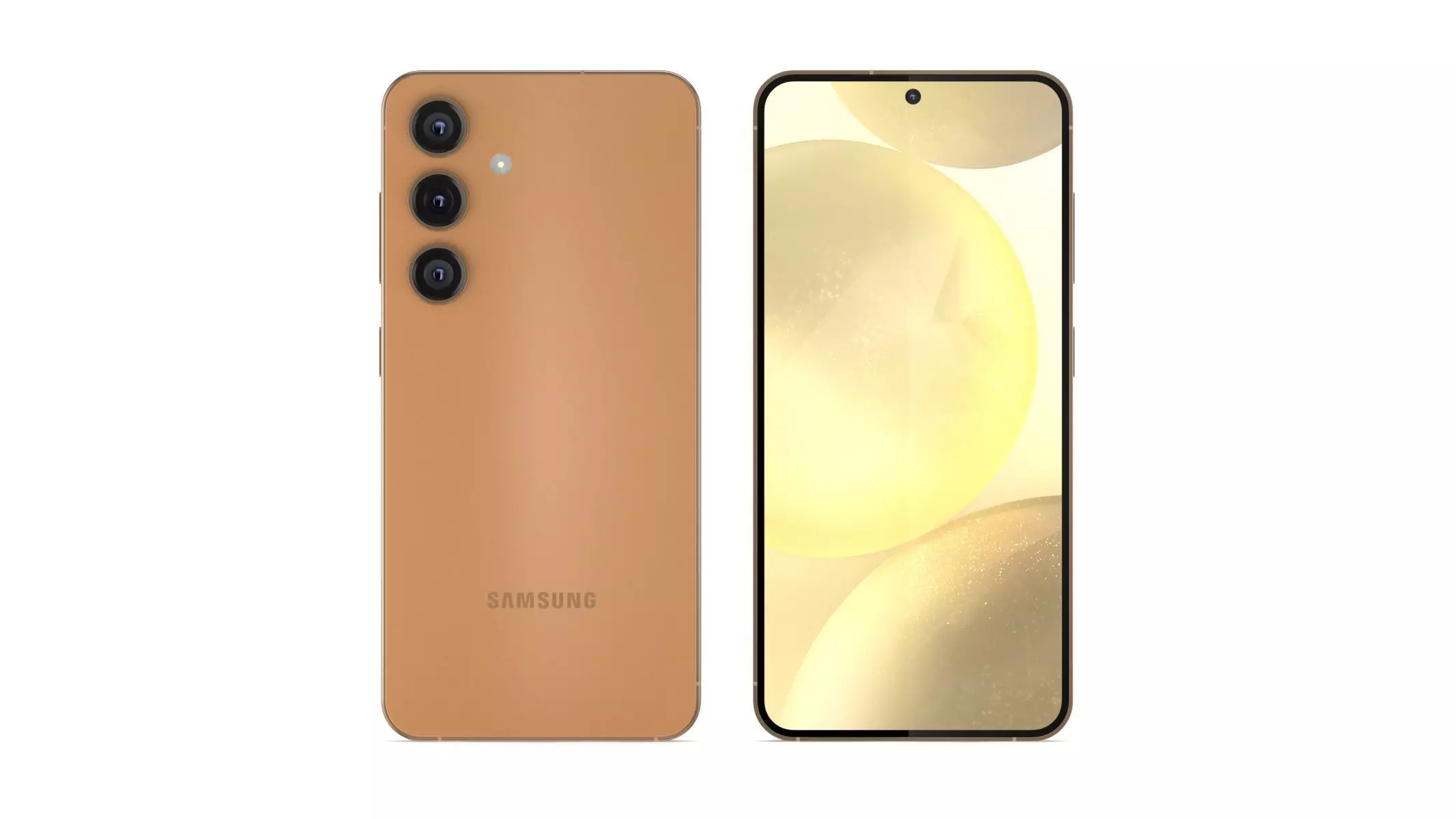 Samsung Galaxy S24 Sandstone Orange 3D model