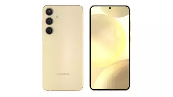 Samsung Galaxy S24 Plus Amber Yellow 3D model