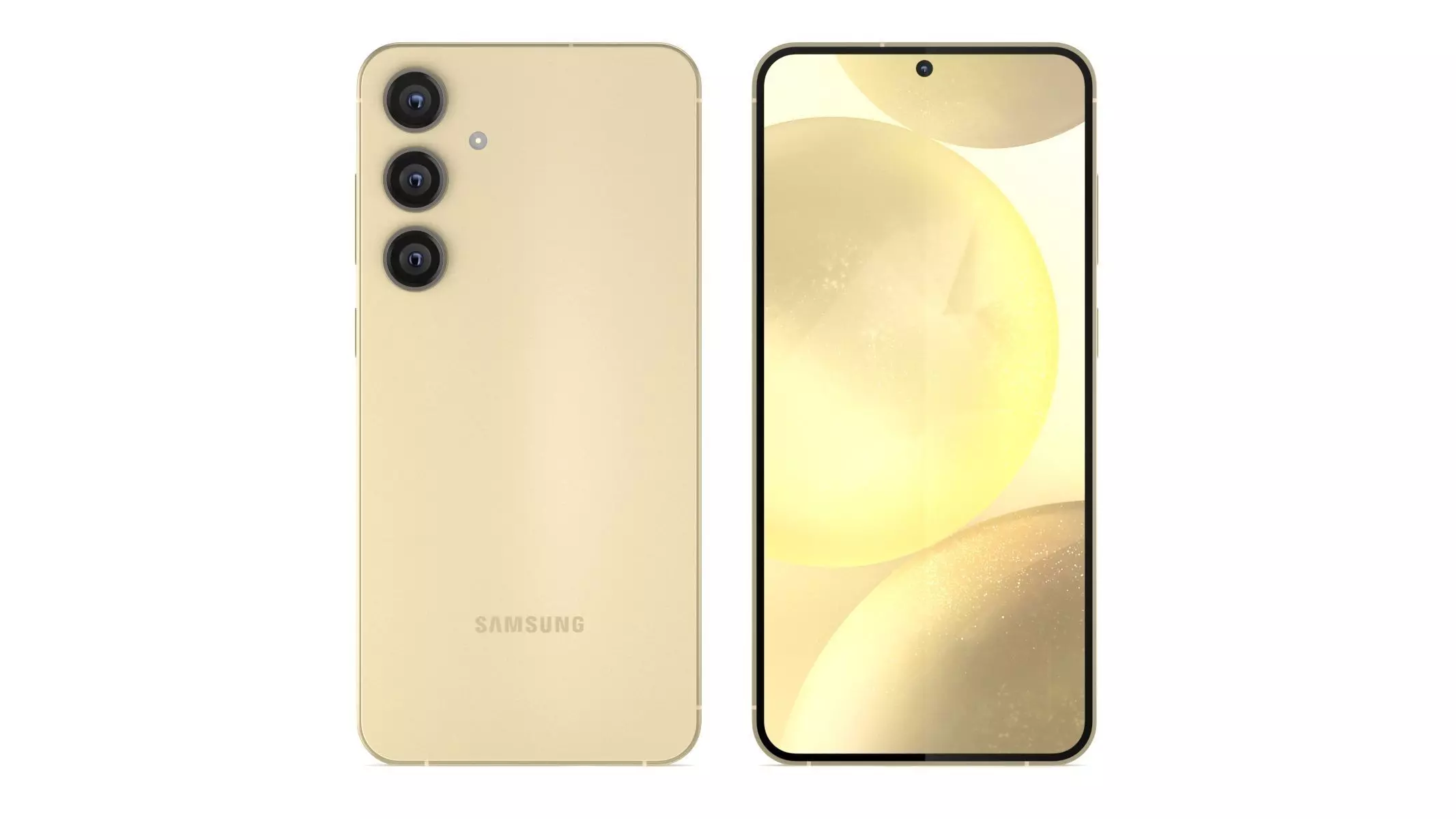 Samsung Galaxy S24 Plus Amber Yellow 3D model_0