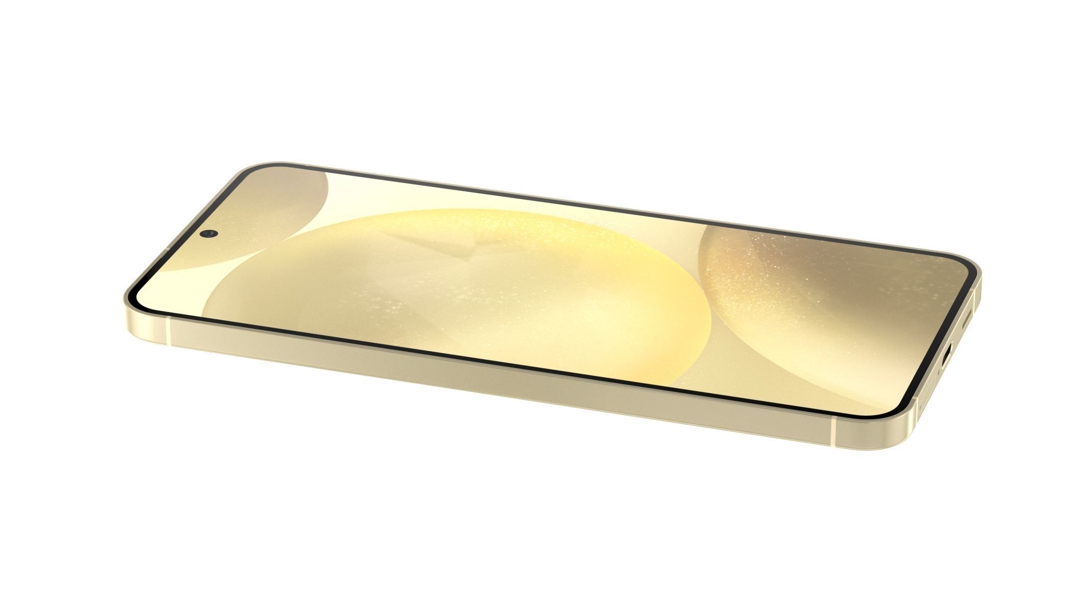 Samsung Galaxy S24 Plus Amber Yellow 3D model_4