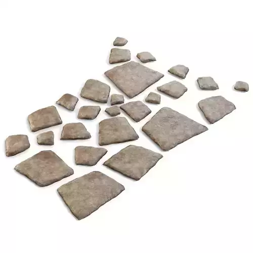 Ground Stone Slabs 3D model