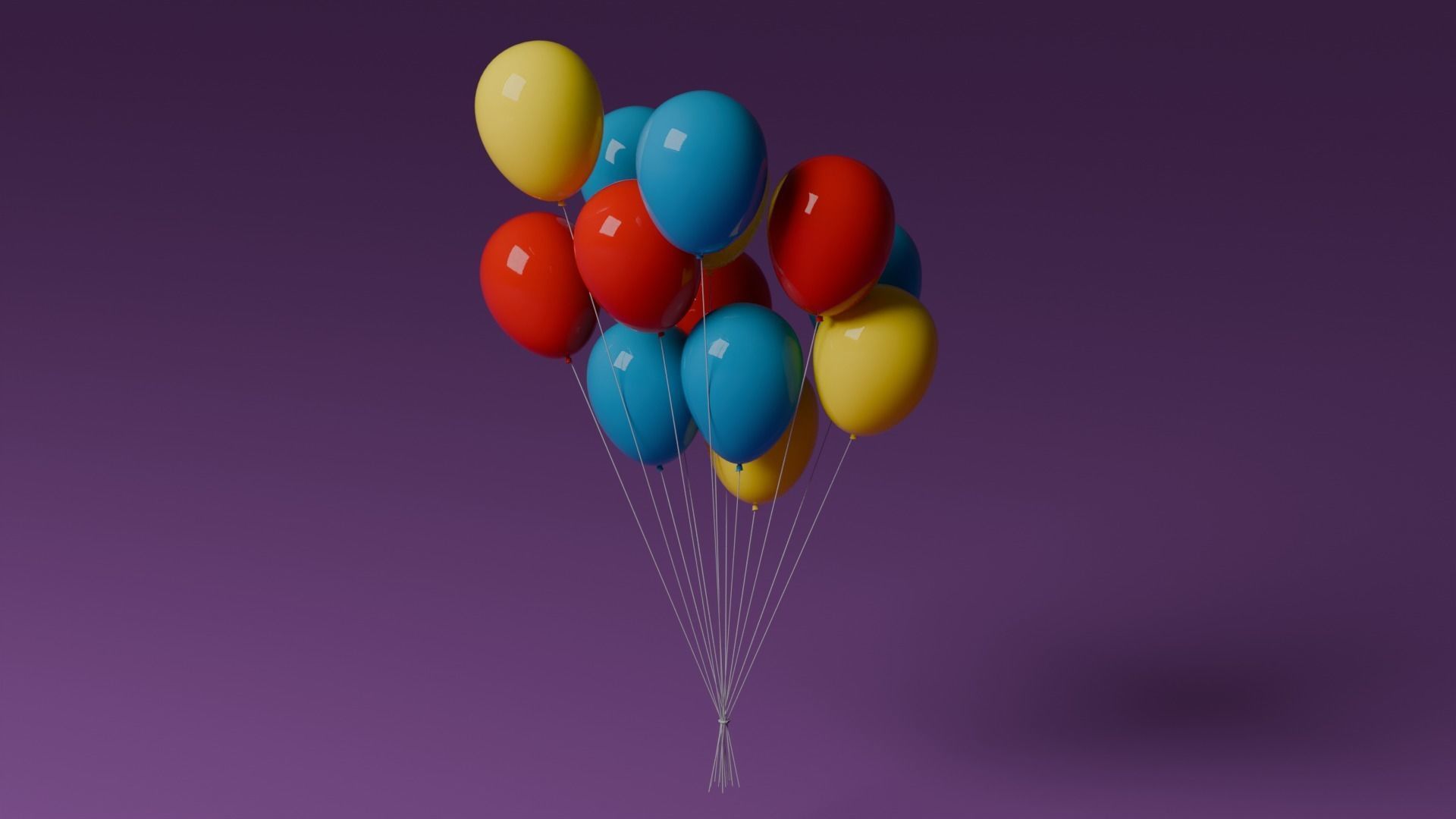 Baloons 3D model_5