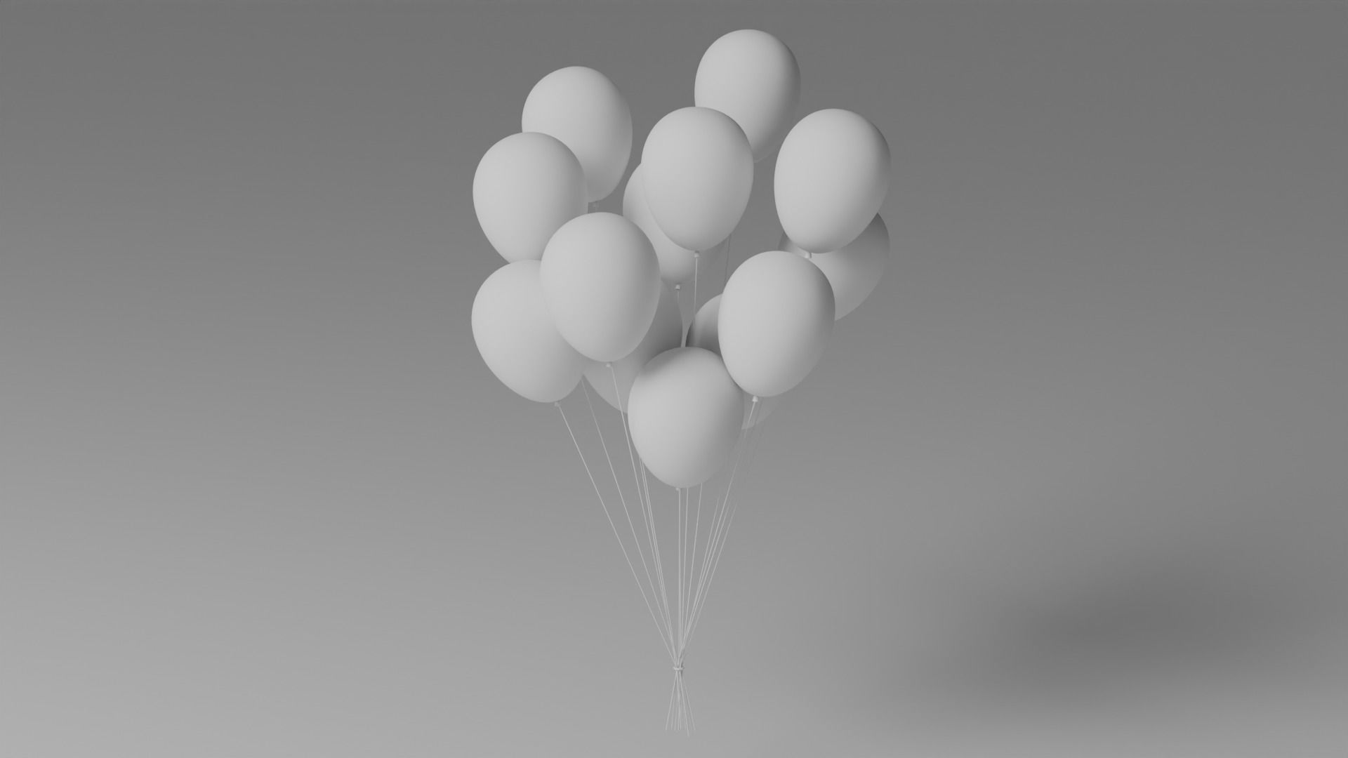 Baloons 3D model_2