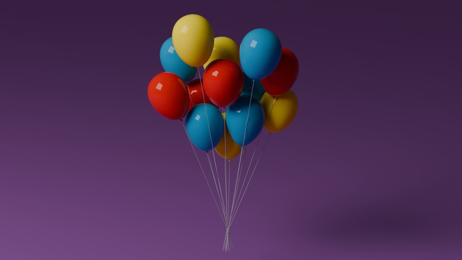 Baloons 3D model_6