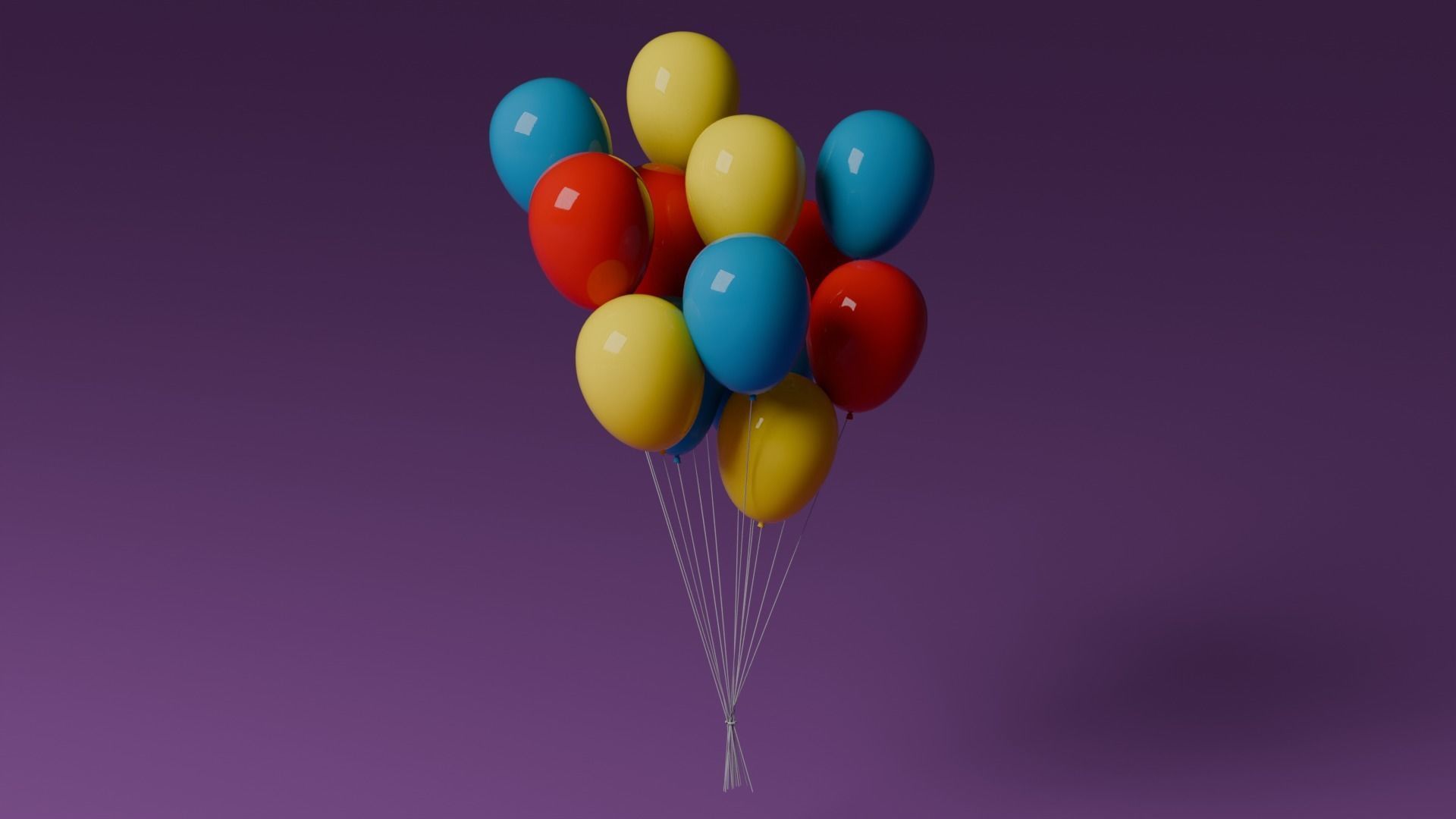 Baloons 3D model_3