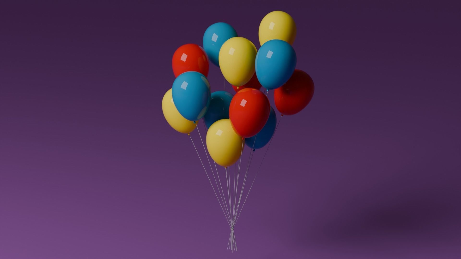 Baloons 3D model_9