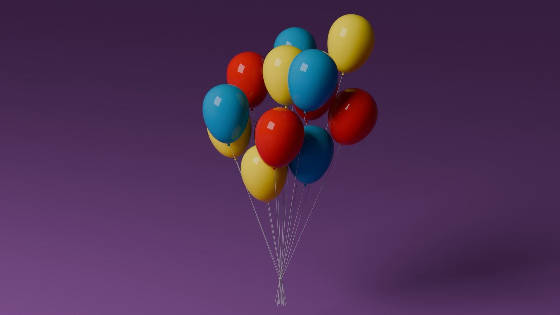 Baloons 3D model_8