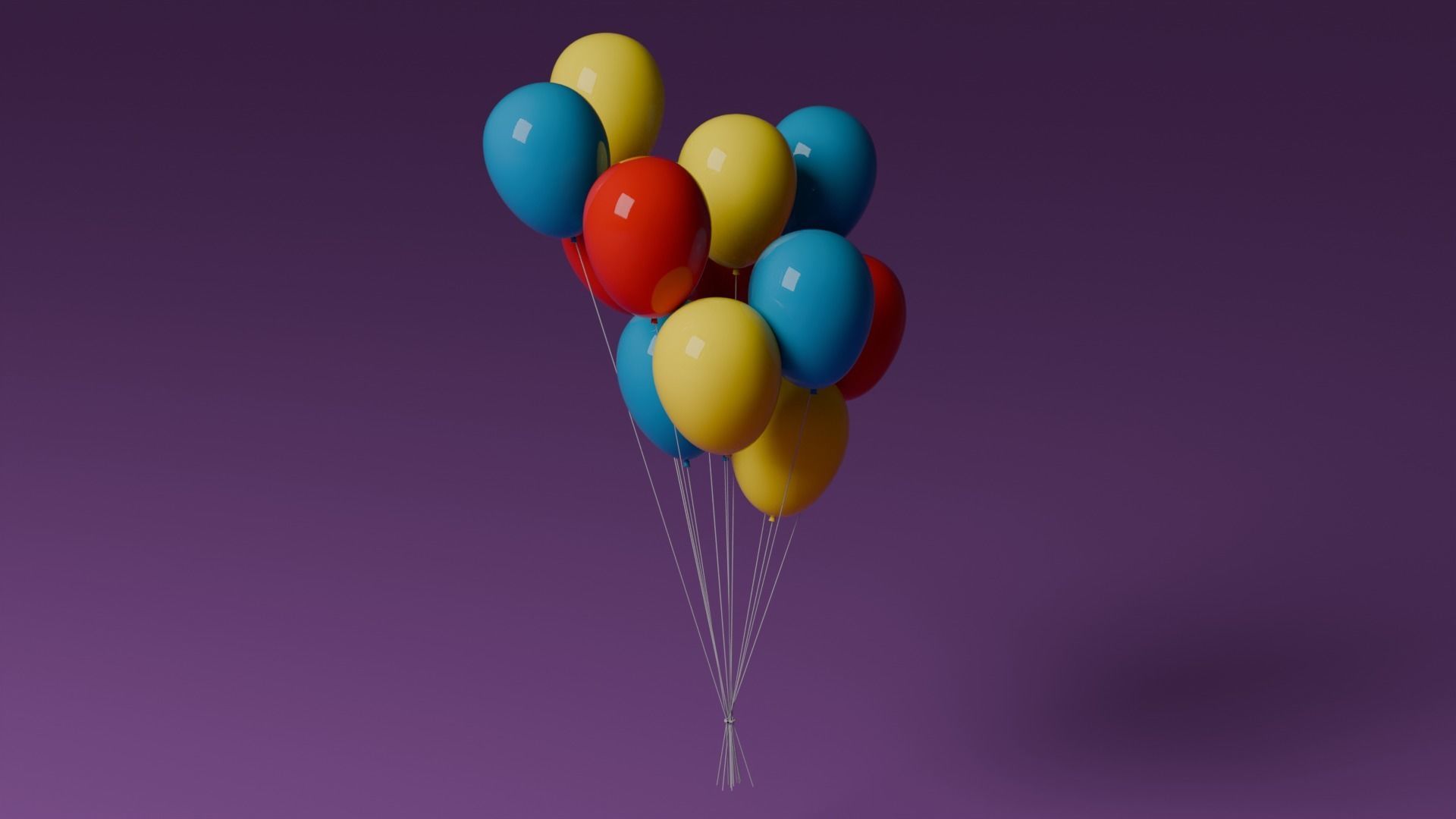 Baloons 3D model_4