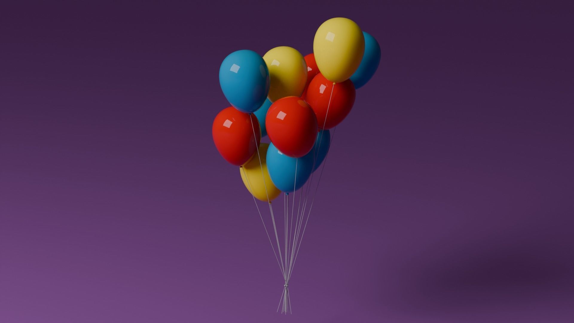 Baloons 3D model_7