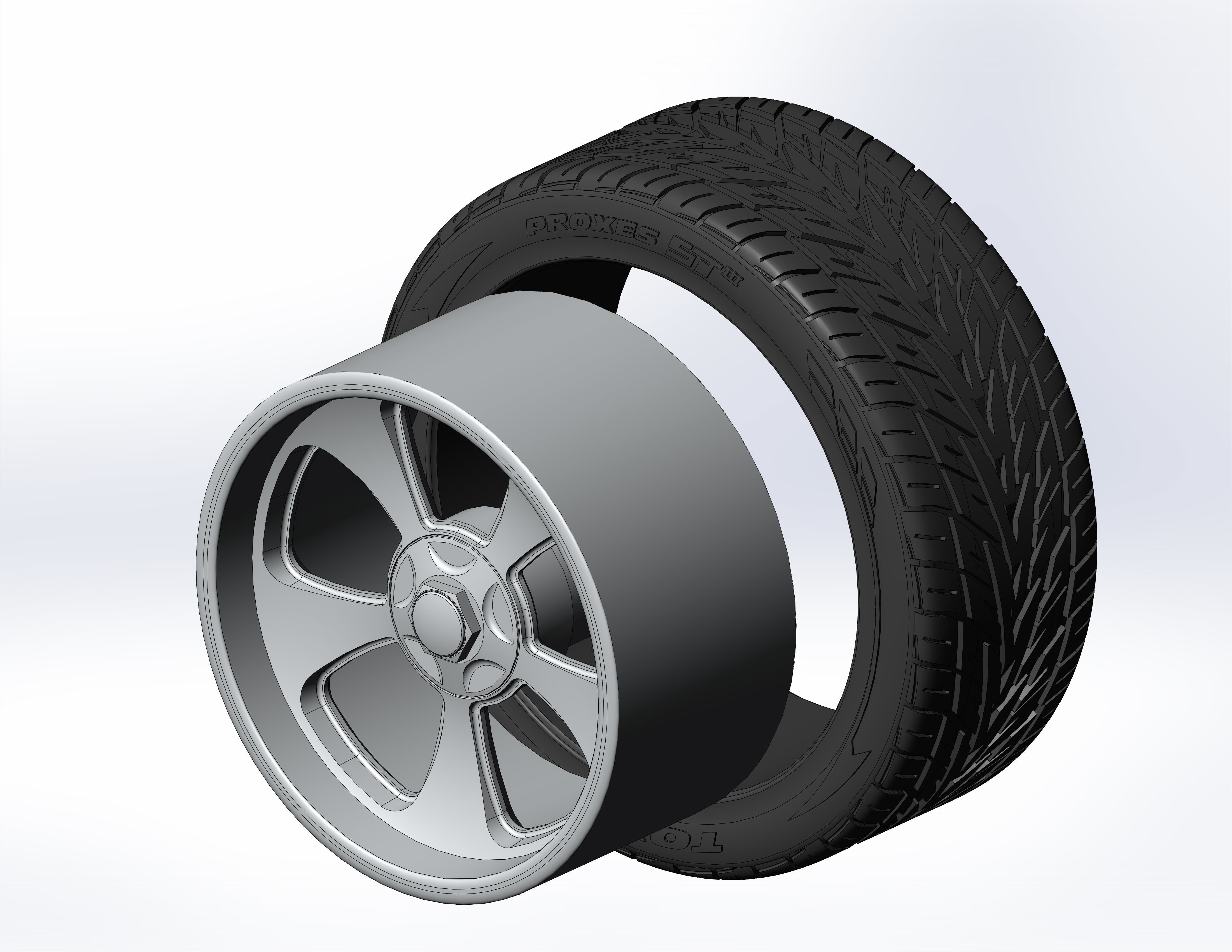 Custom wheels Billet Vintec SLD89 for your scale model 3D print model_7