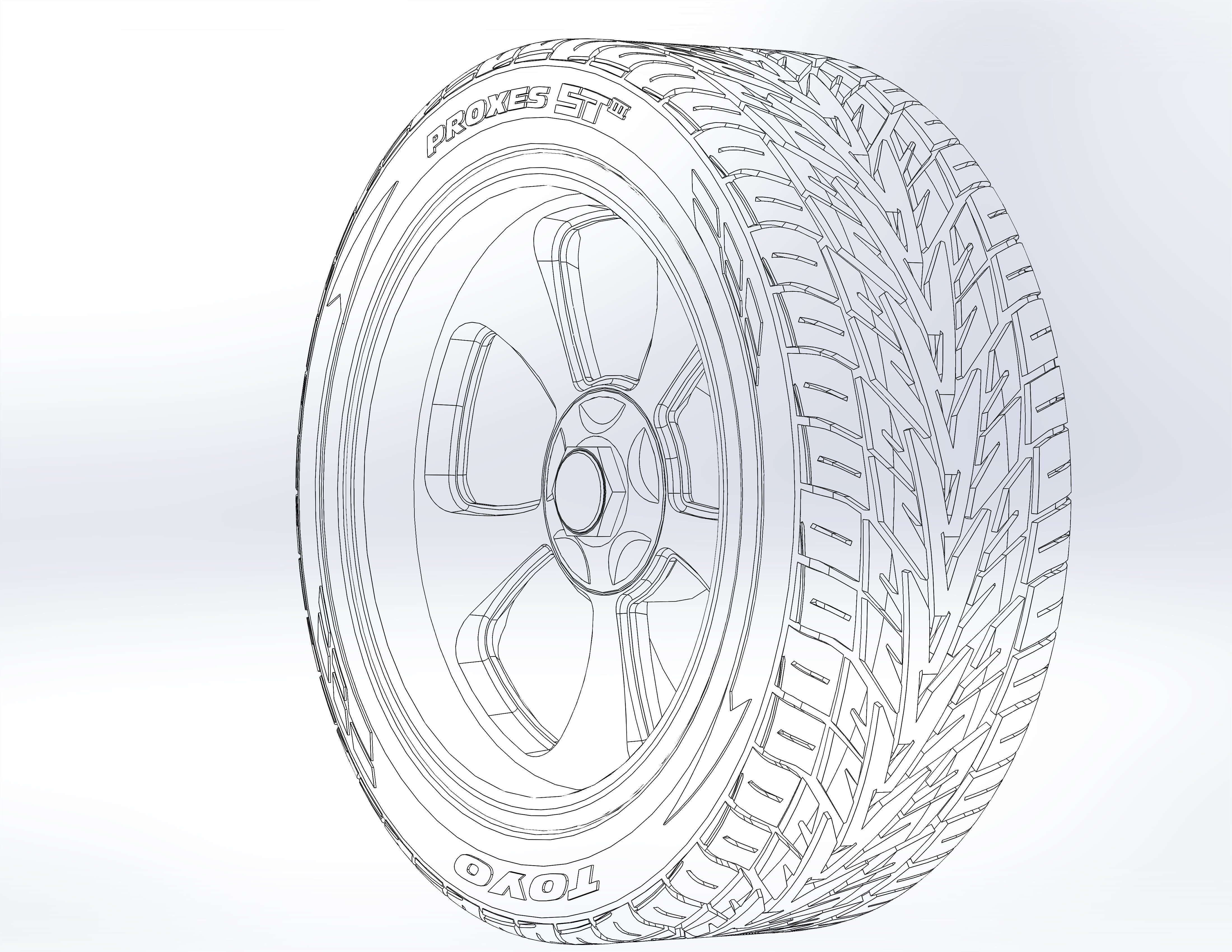 Custom wheels Billet Vintec SLD89 for your scale model 3D print model_6