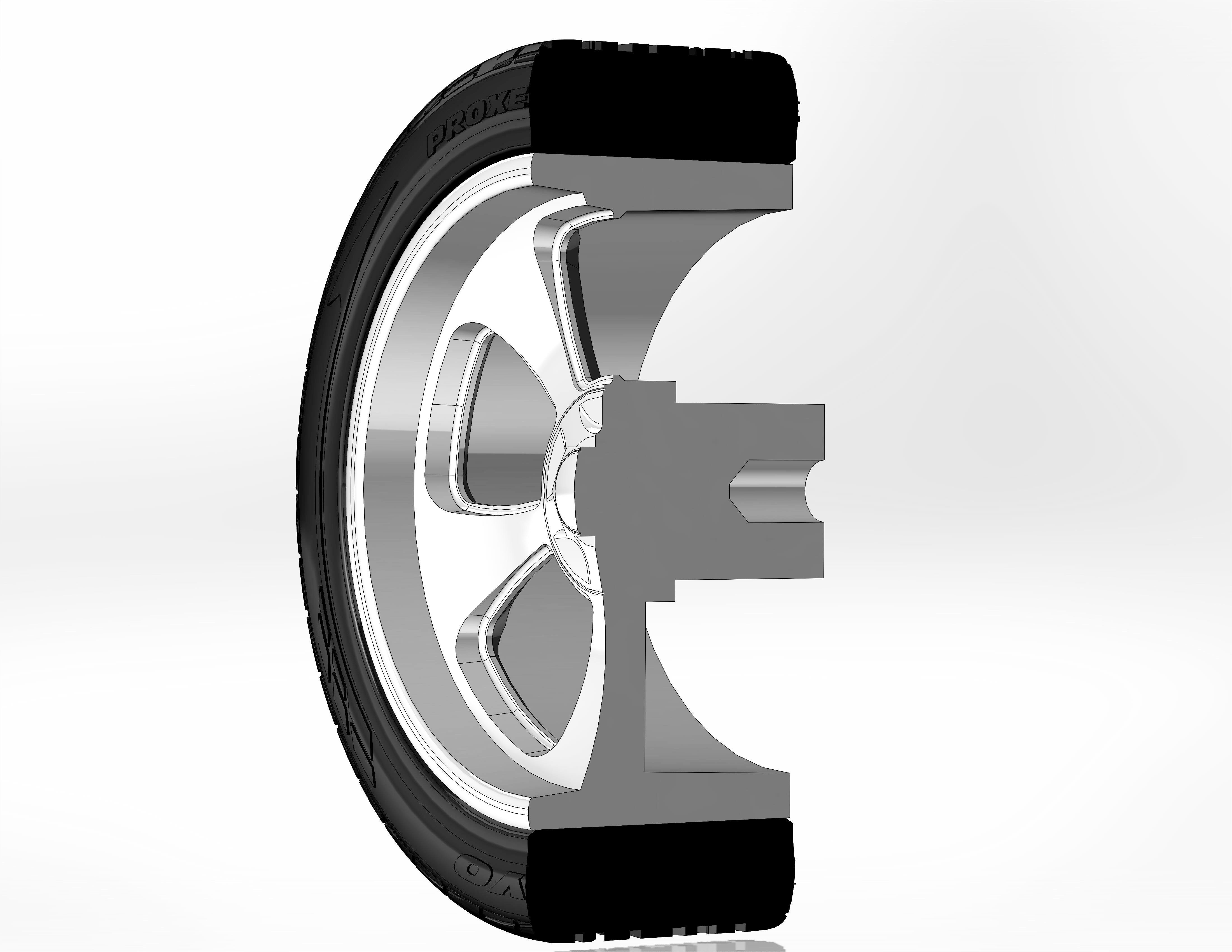 Custom wheels Billet Vintec SLD89 for your scale model 3D print model_4