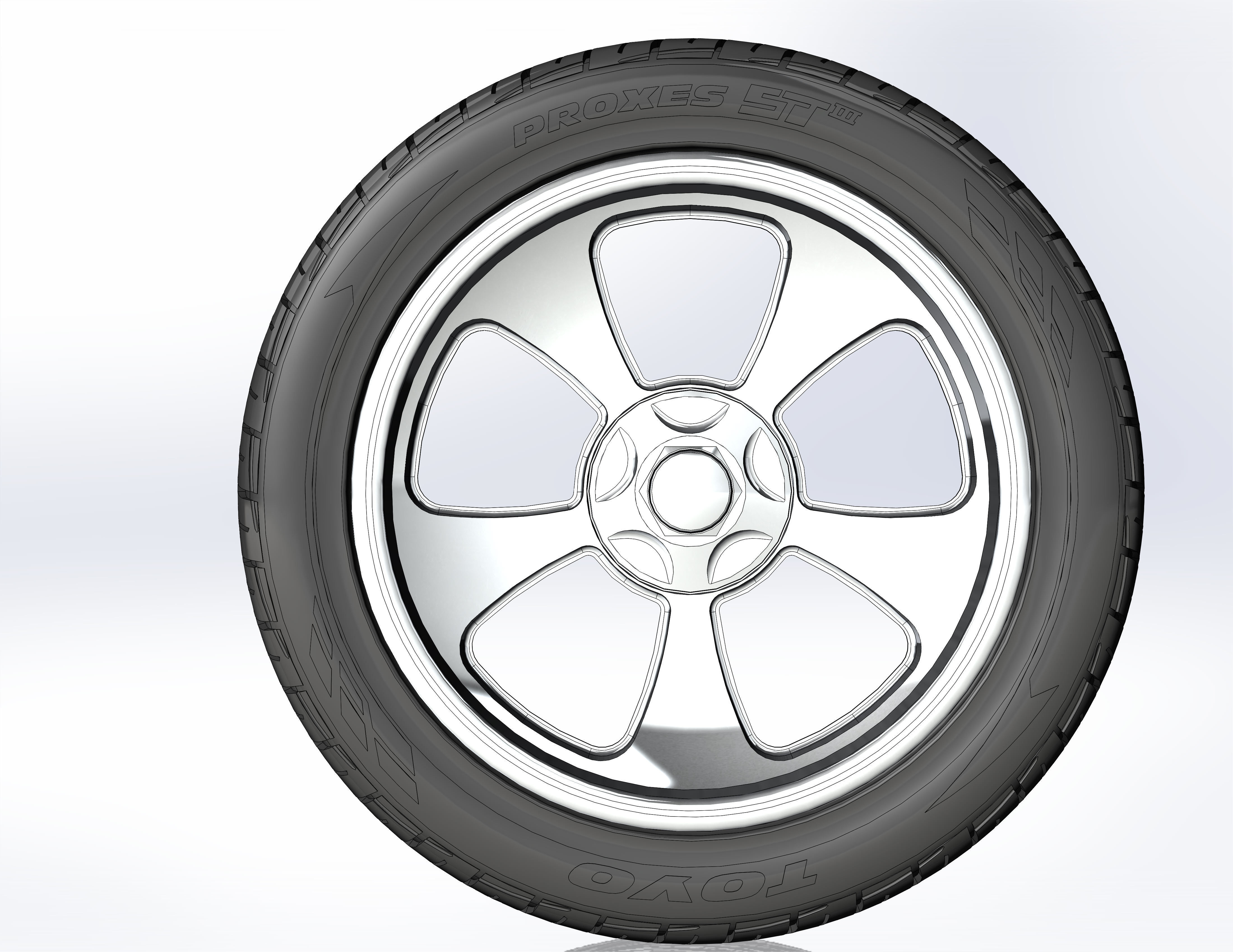 Custom wheels Billet Vintec SLD89 for your scale model 3D print model_3