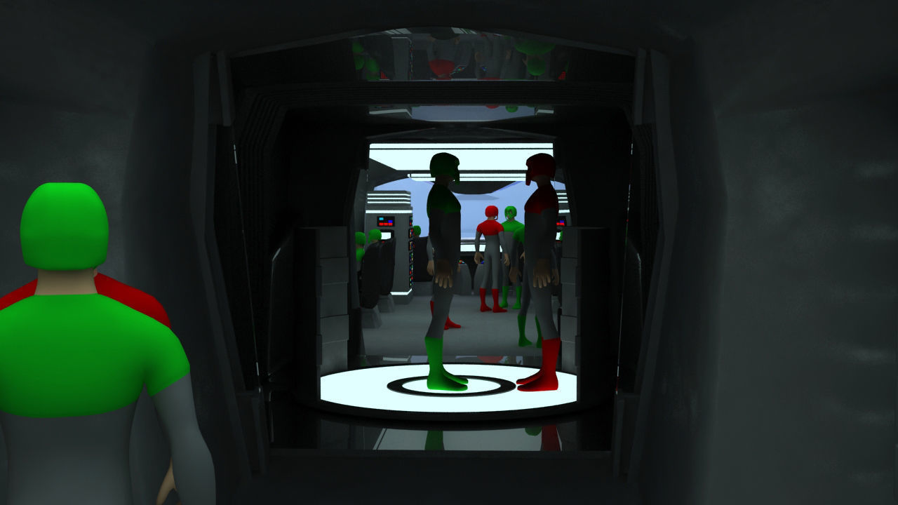 Futuristic Airctraft Train 3D model_14