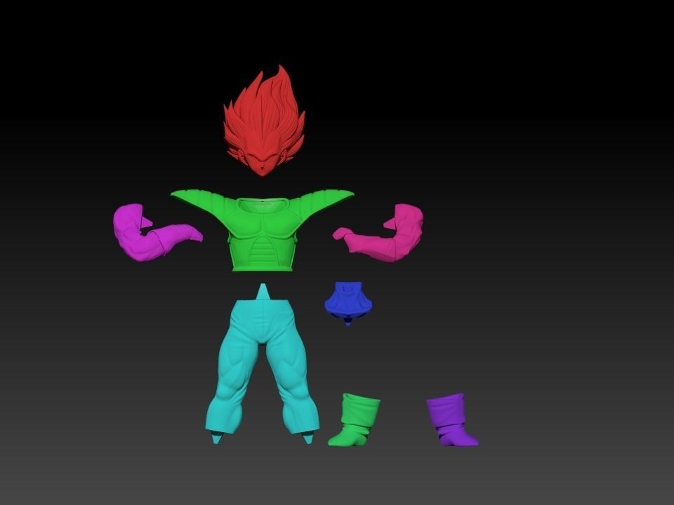 VEGETA - DRAGON BALL - NAMEK SAGA 3D print model_3