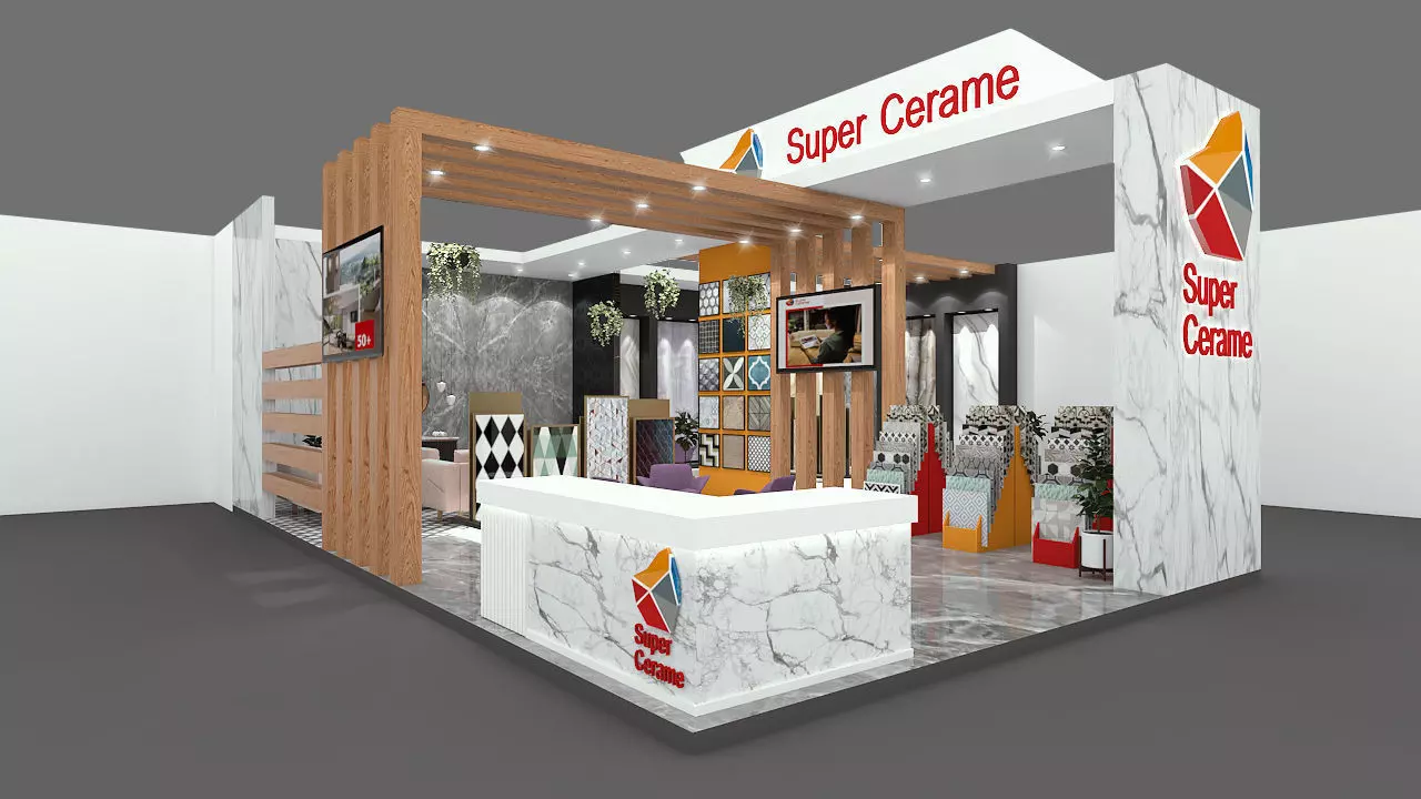 Stand Stall Booth 3D model 3D 3D model_0