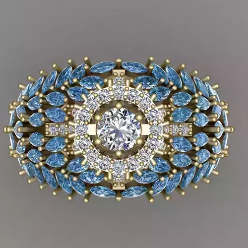 Women Wedding Ring 3d print 