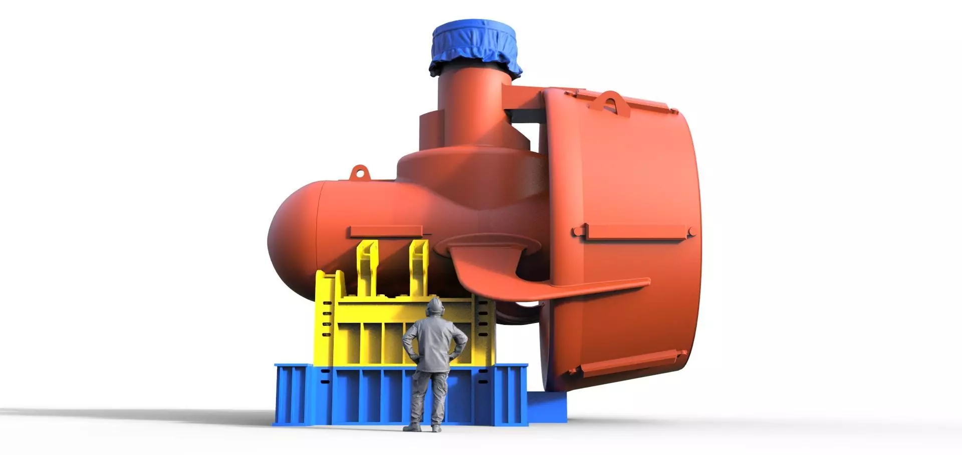 Schottel propeller for model ship as cargo 3D print model_0