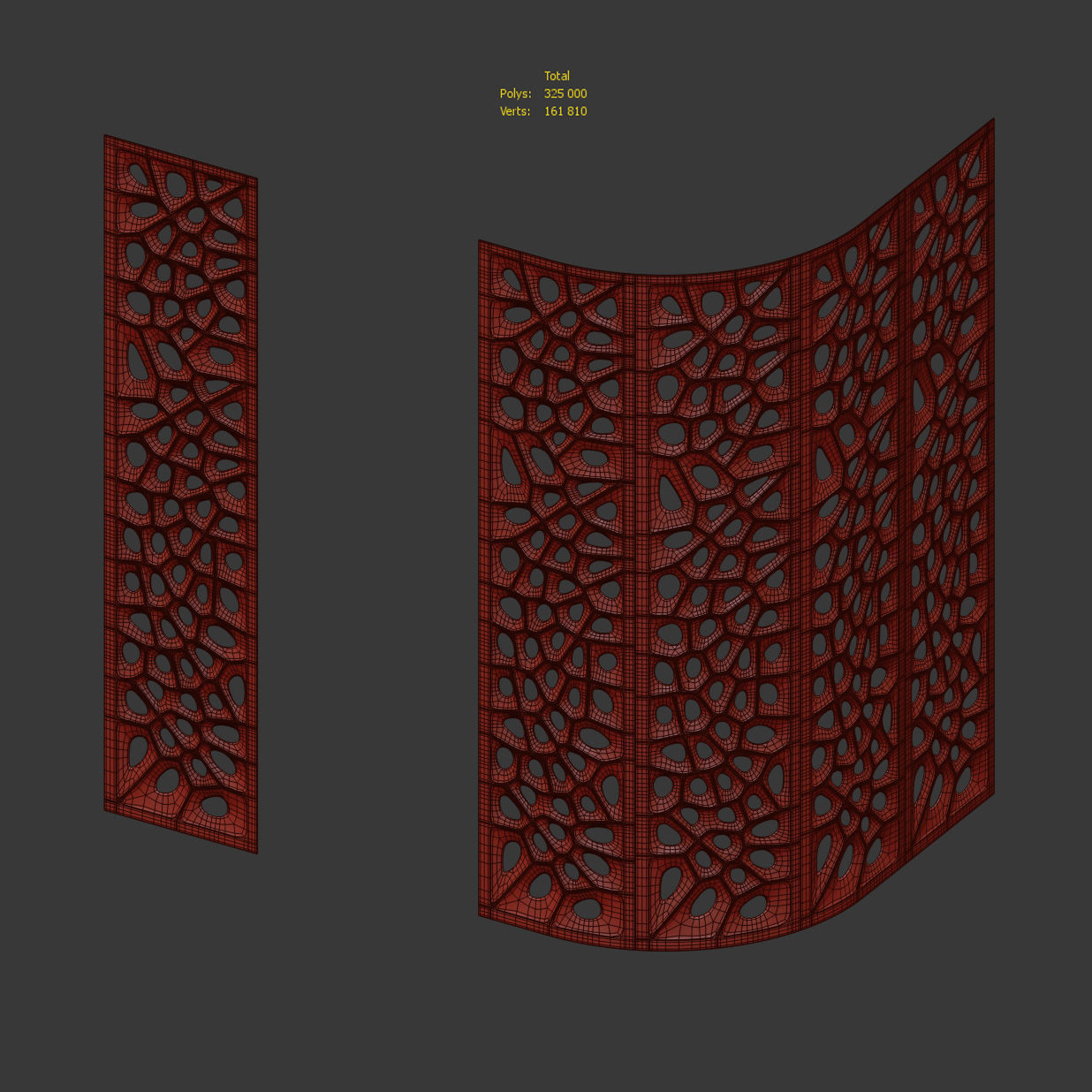Parametric 3d wall panels 3D model_4