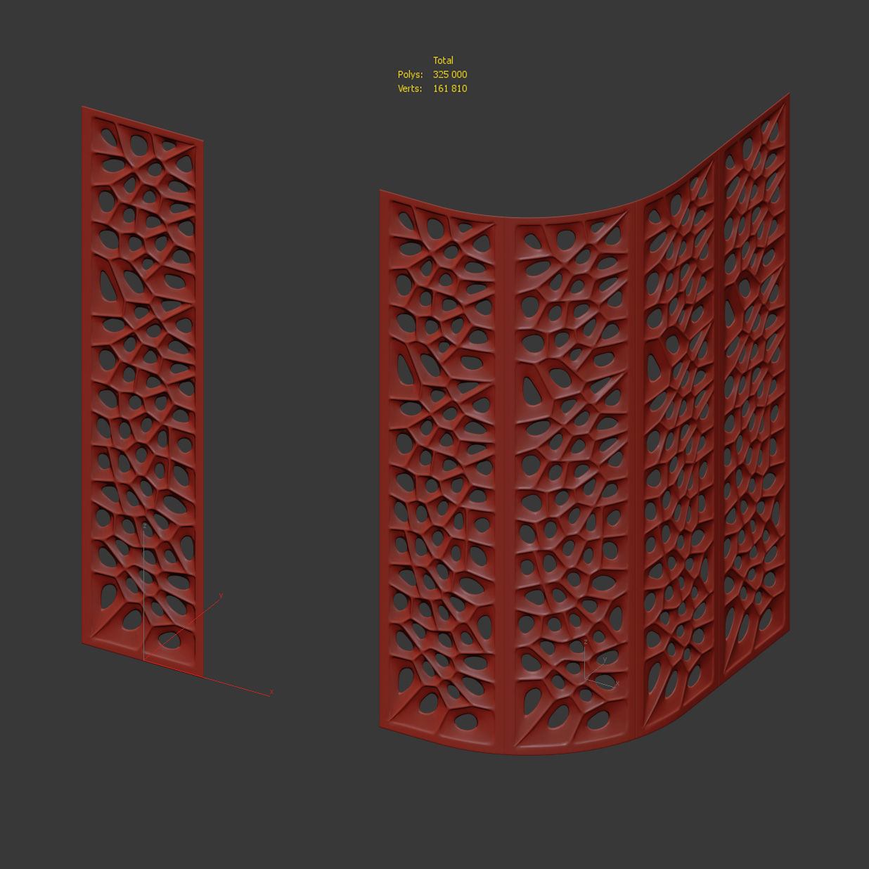 Parametric 3d wall panels 3D model_3
