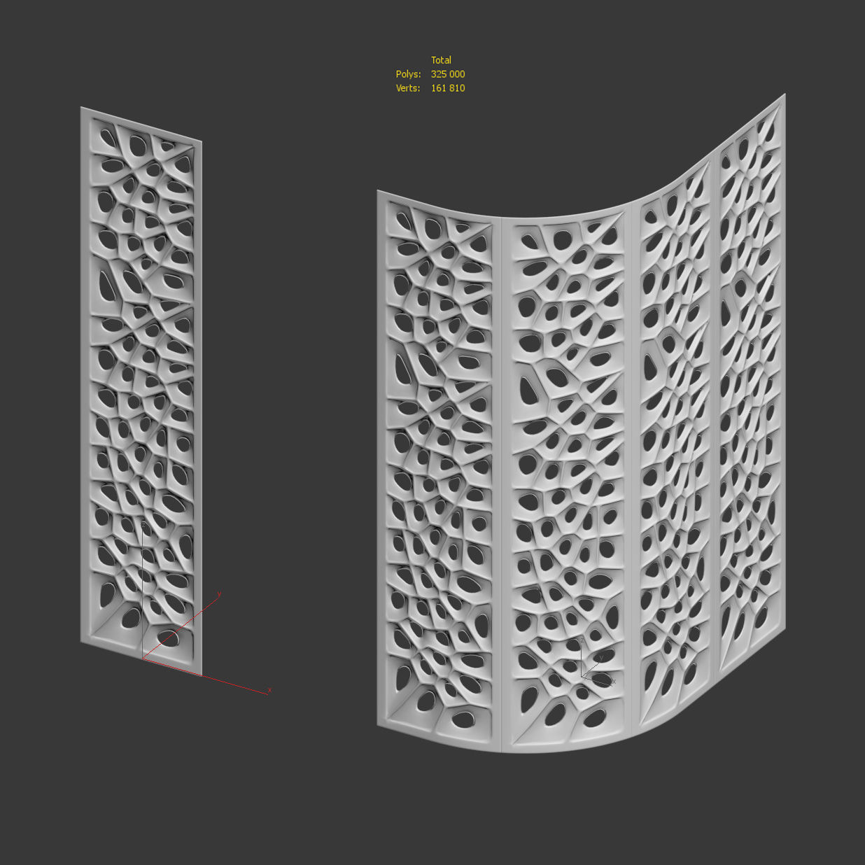 Parametric 3d wall panels 3D model_2