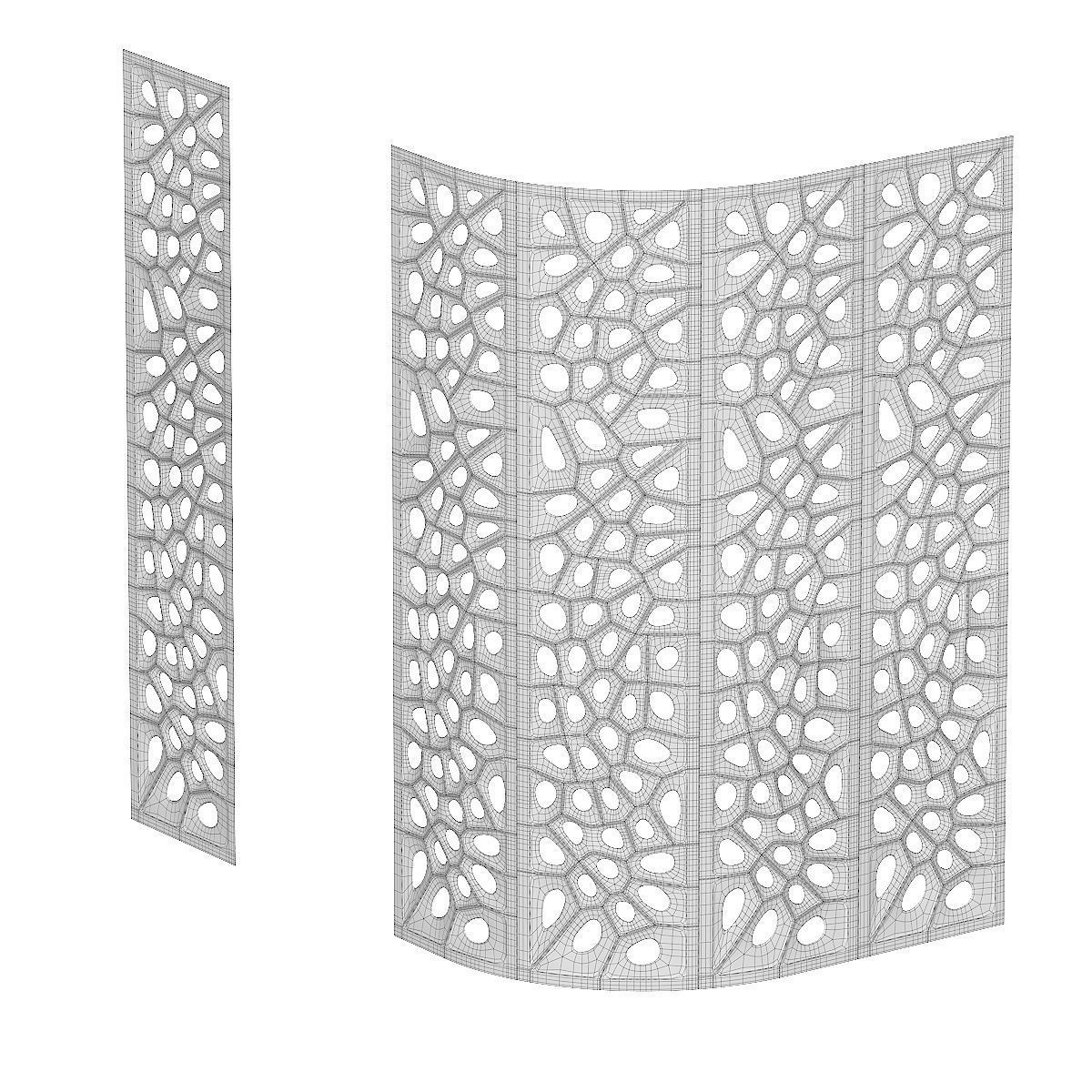Parametric 3d wall panels 3D model_1