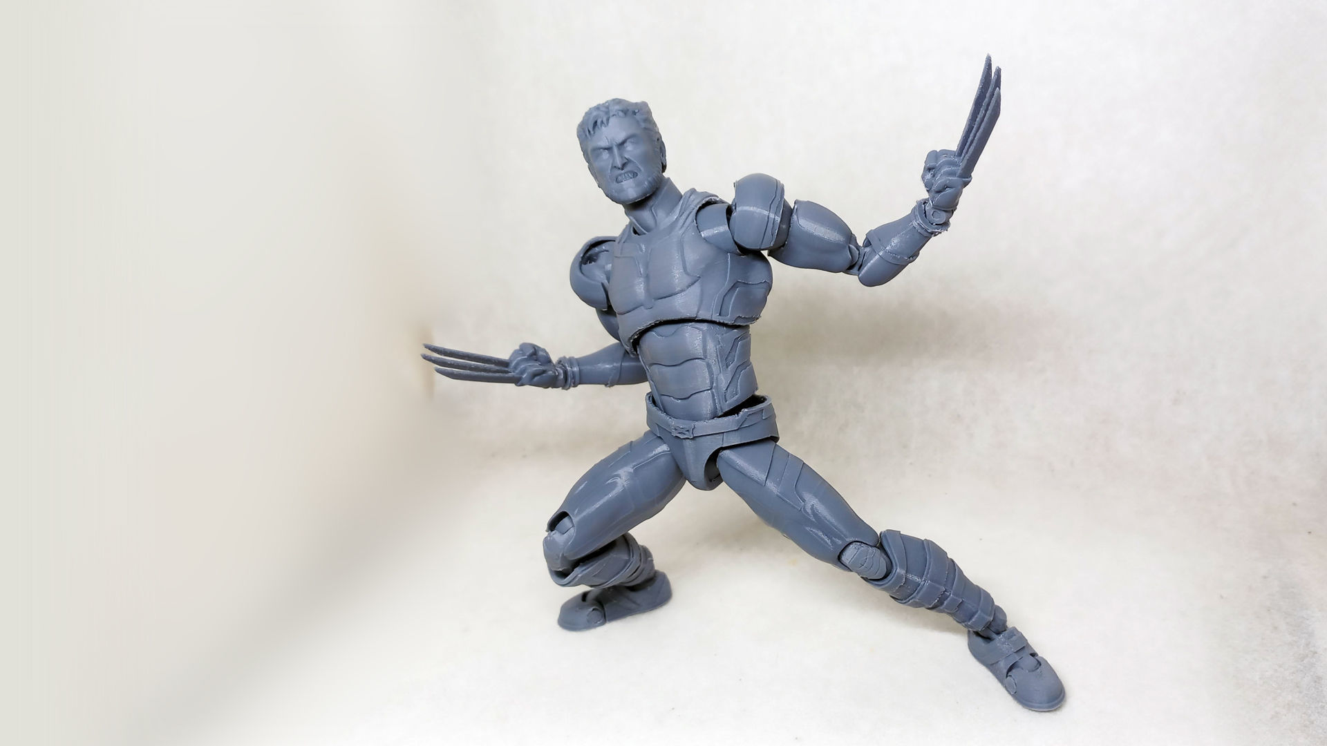 wolverine v02  articulated action figure  3D print model_41