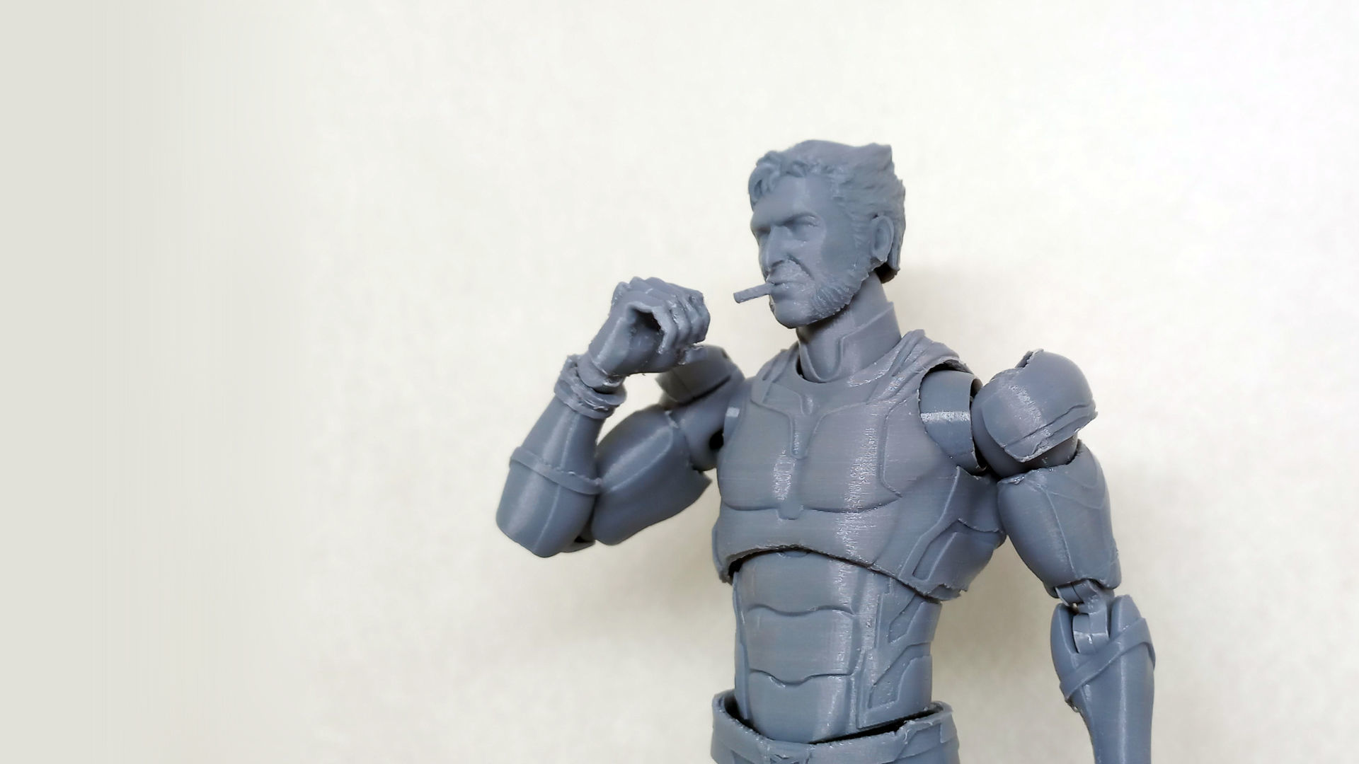 wolverine v02  articulated action figure  3D print model_42