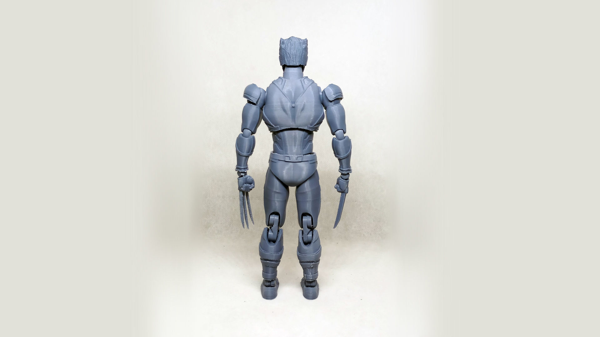 wolverine v02  articulated action figure  3D print model_31